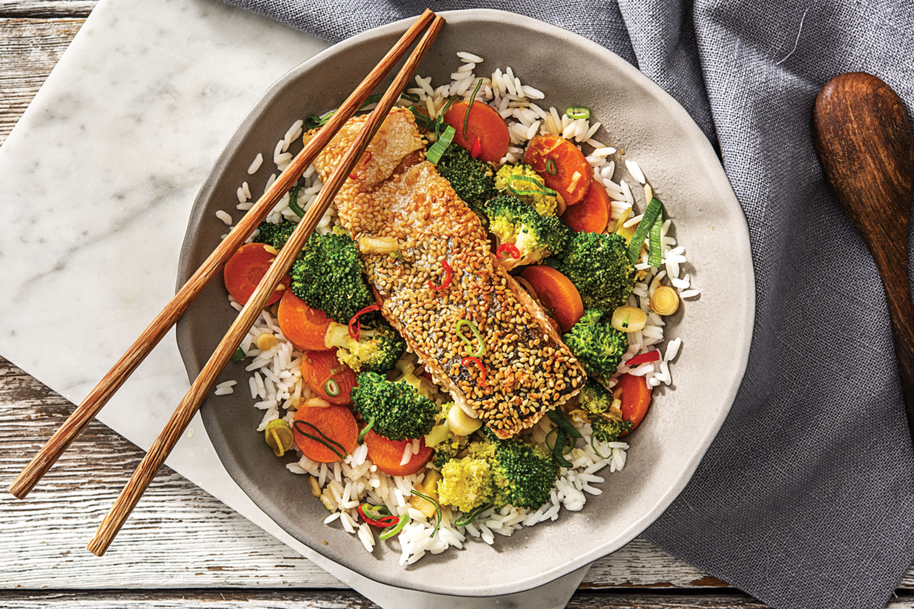 Japanese Sesame-Crusted Salmon