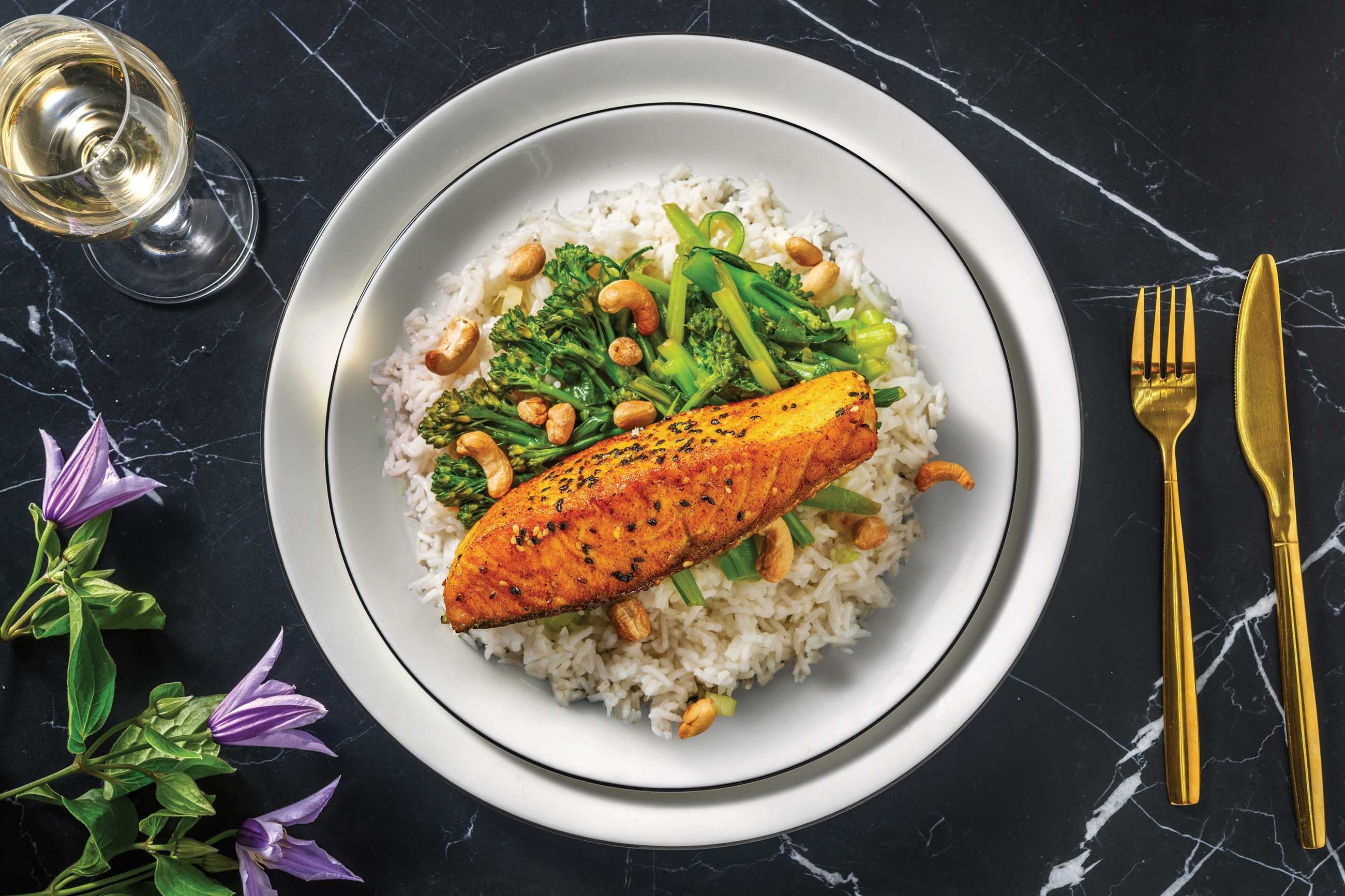 Asian Sesame-Crusted Salmon