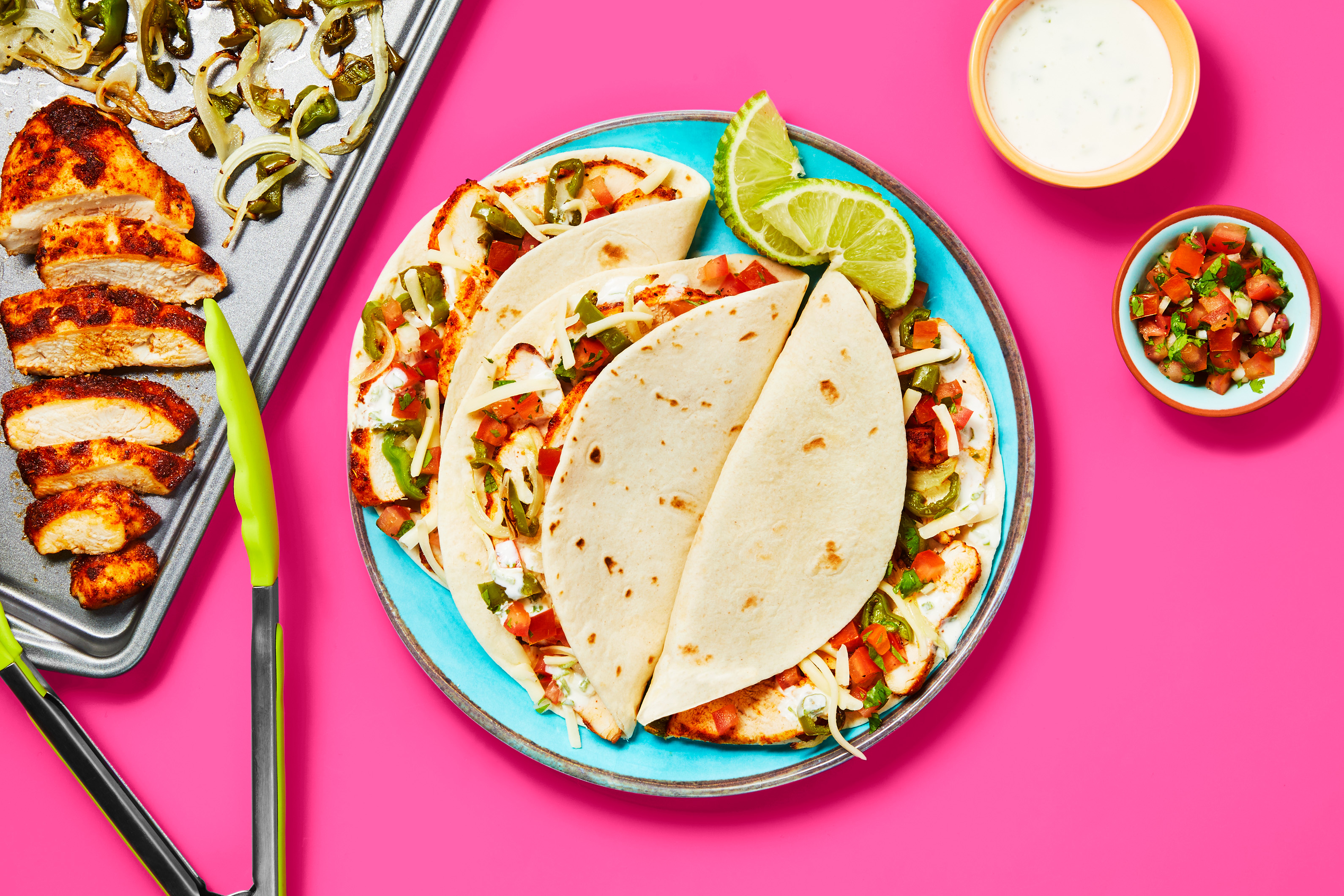 Sheet Pan Chicken & Poblano Fajitas