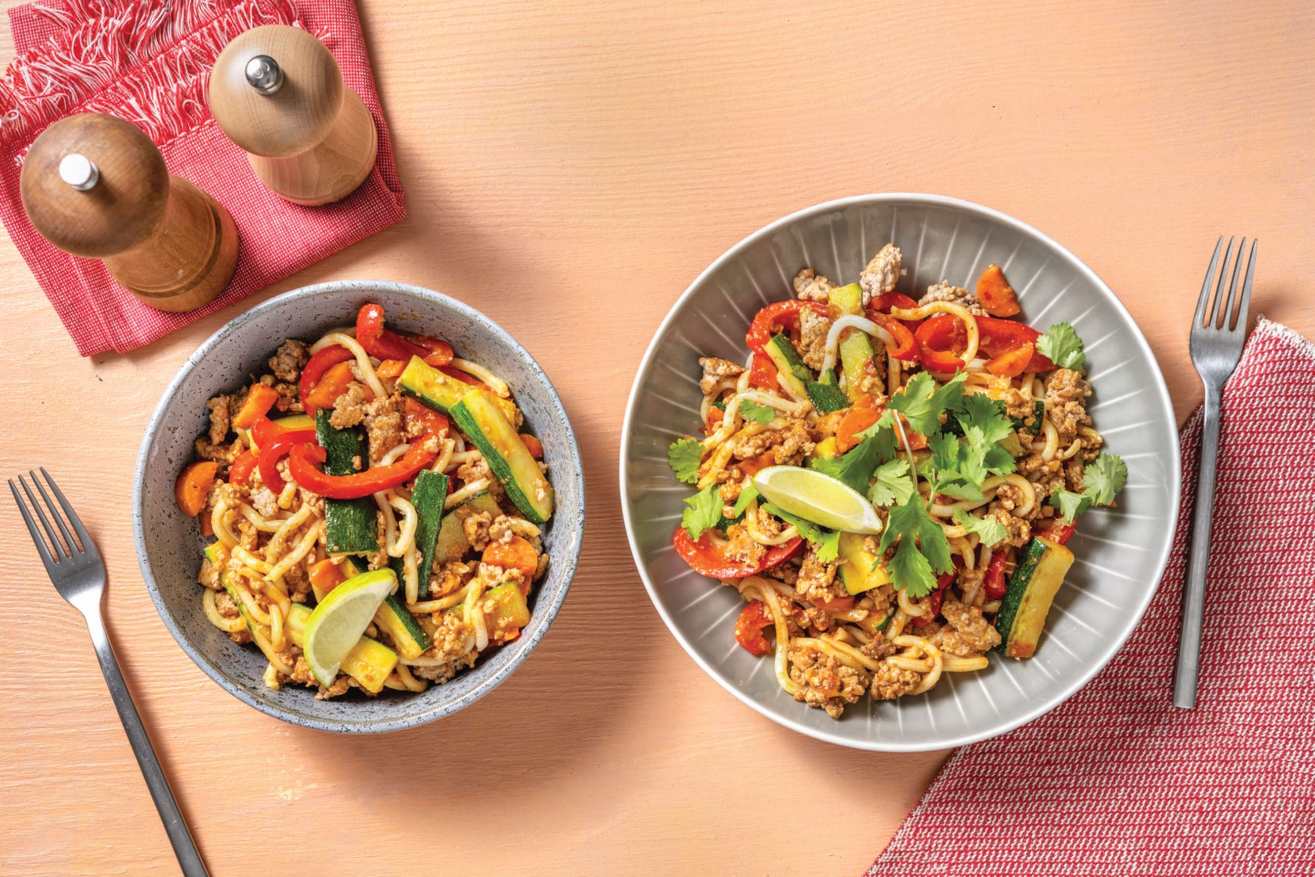 Sichuan Pork Udon Noodles