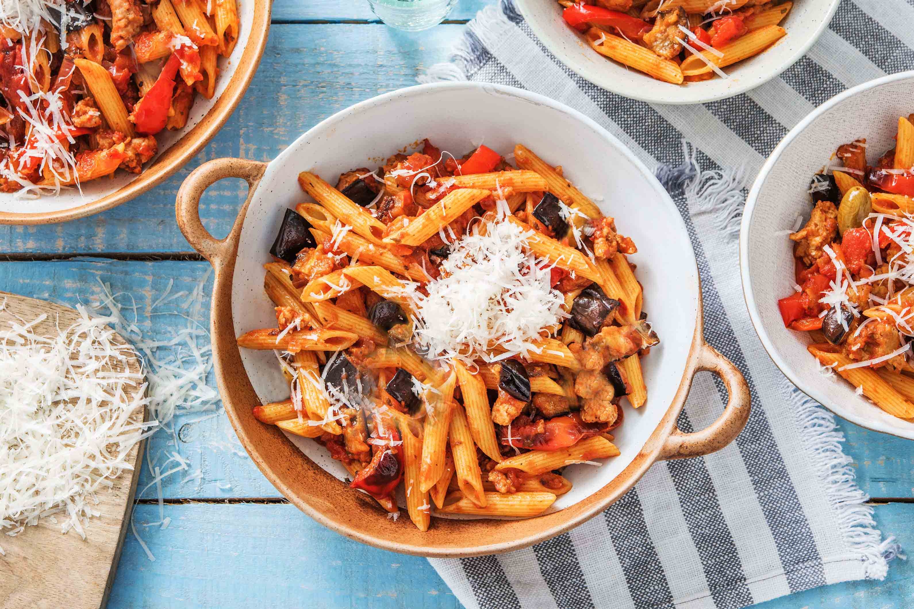 Sicilian-Style Penne Caponata