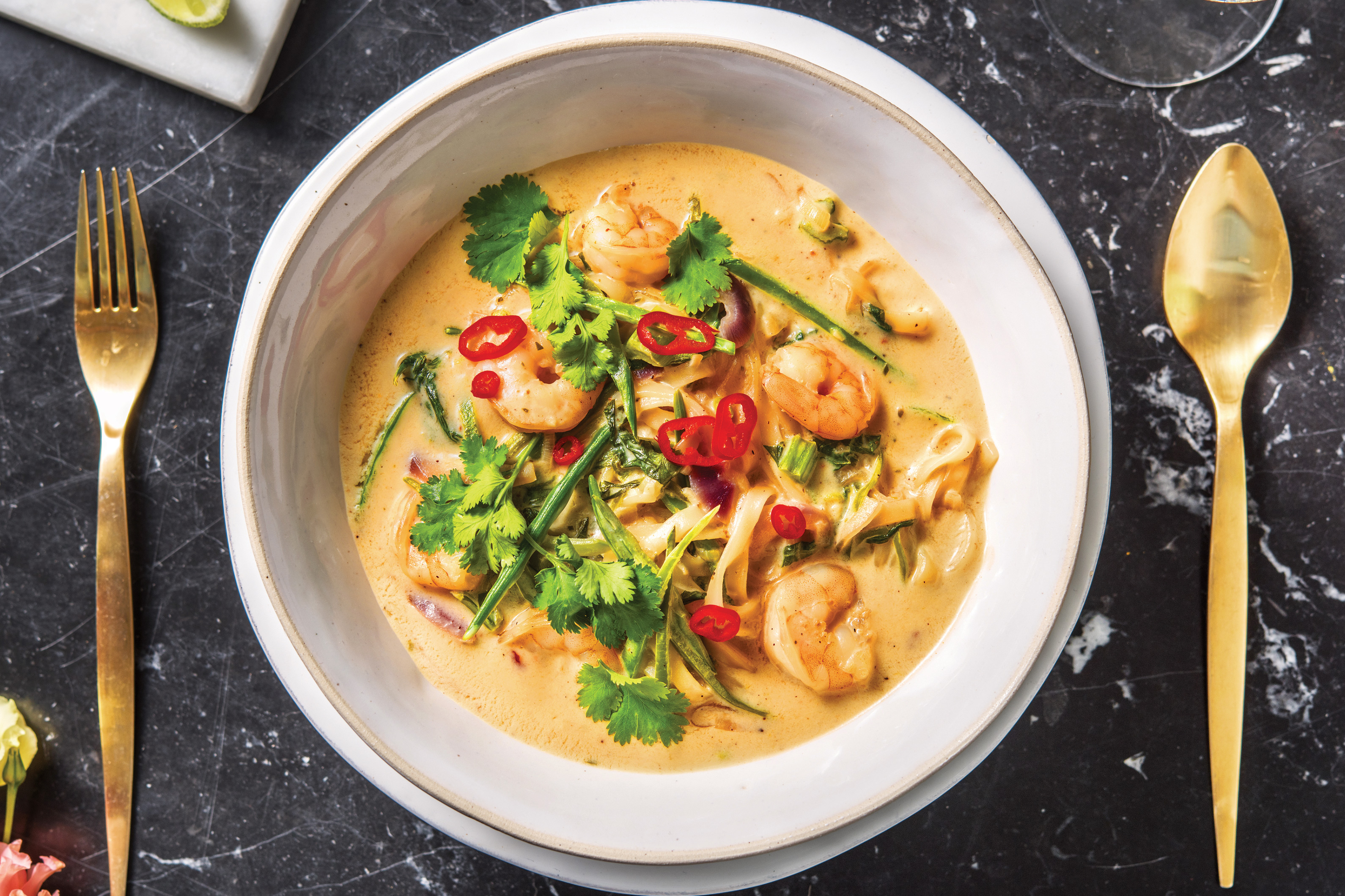 Singaporean Prawn & Coconut Laksa