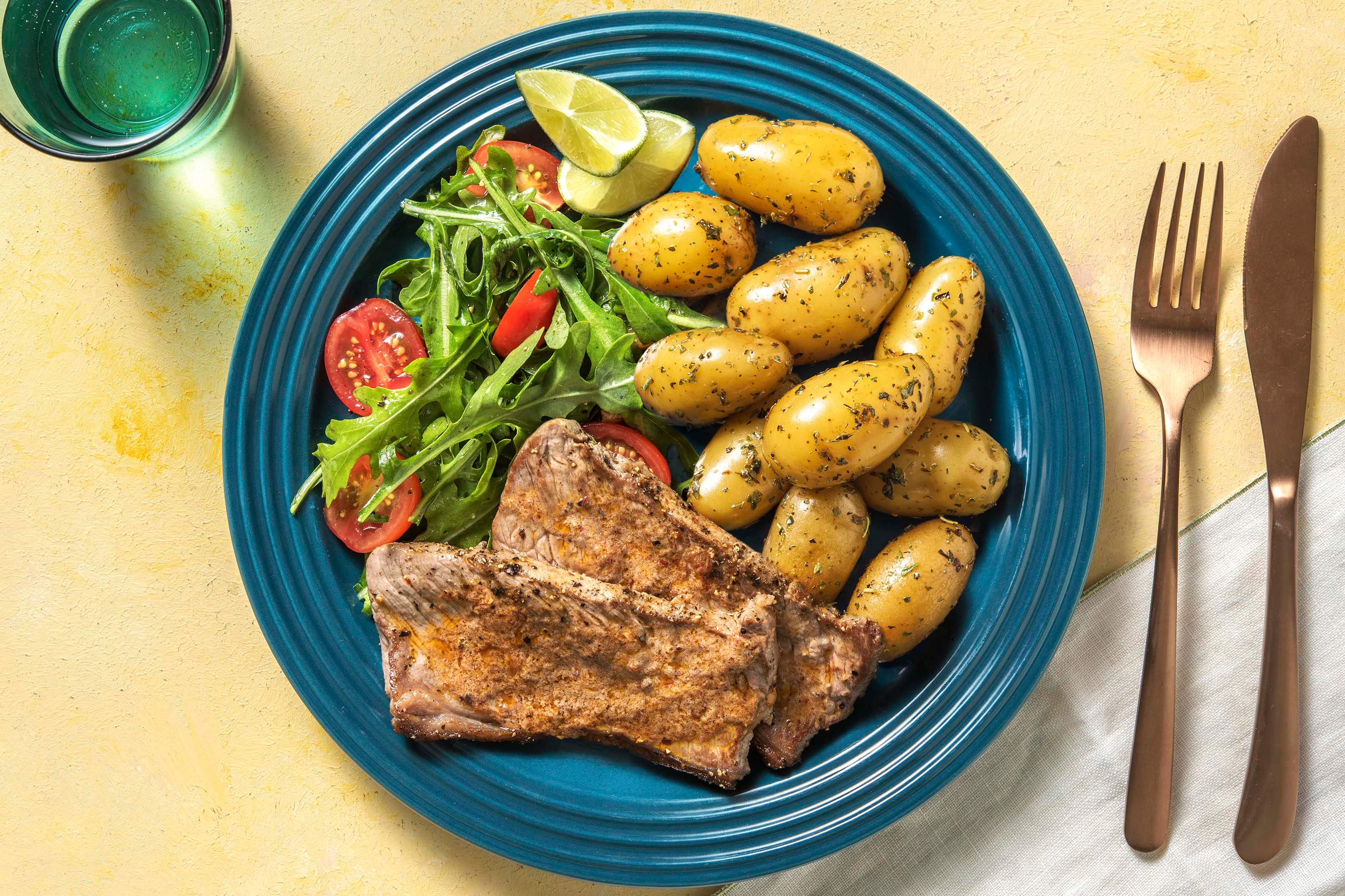 Sizzler Steaks with Chipotle Butter