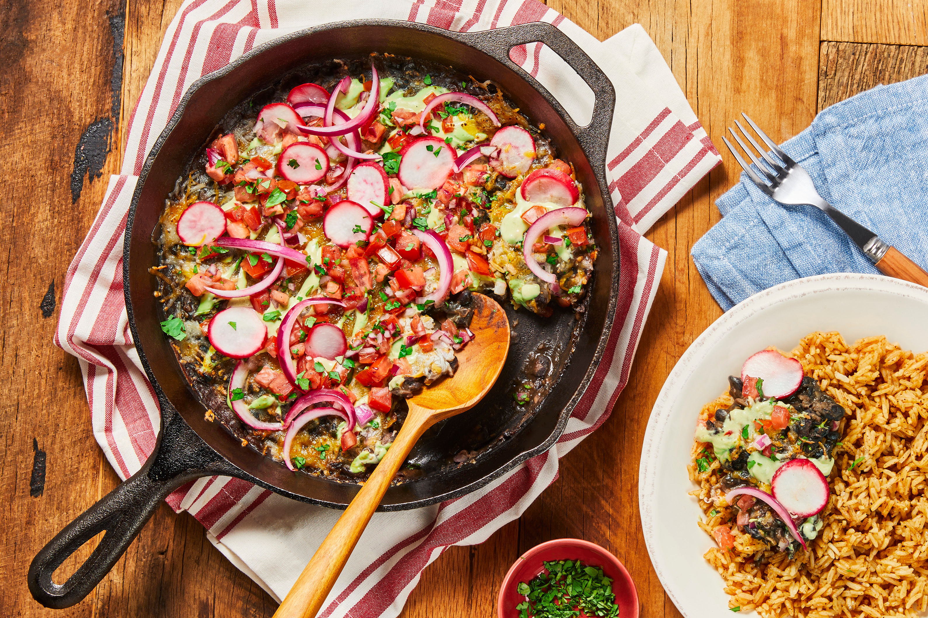 Skillet Refried Black Beans