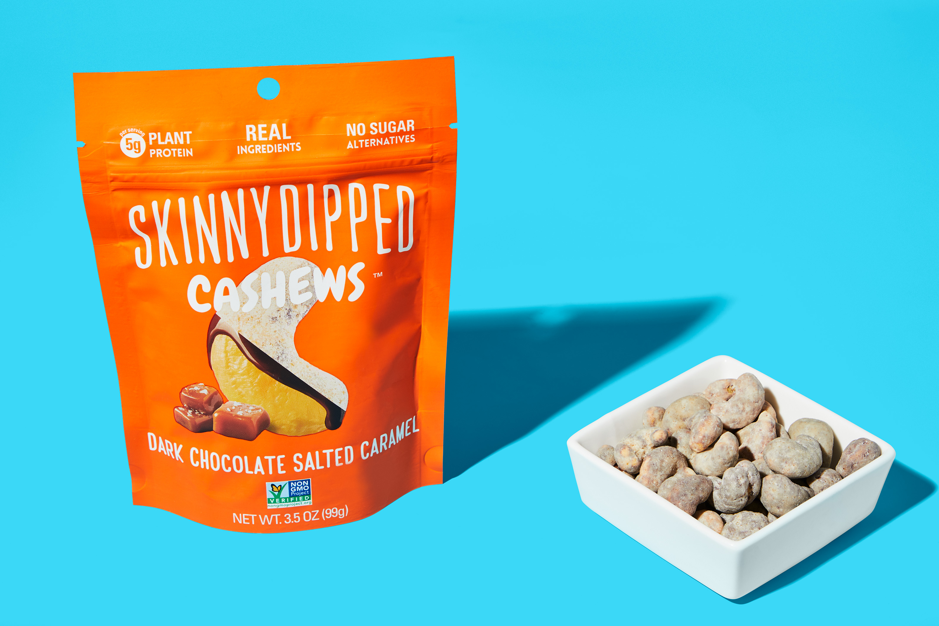 SkinnyDipped Dark Chocolate Salted Caramel Cashews