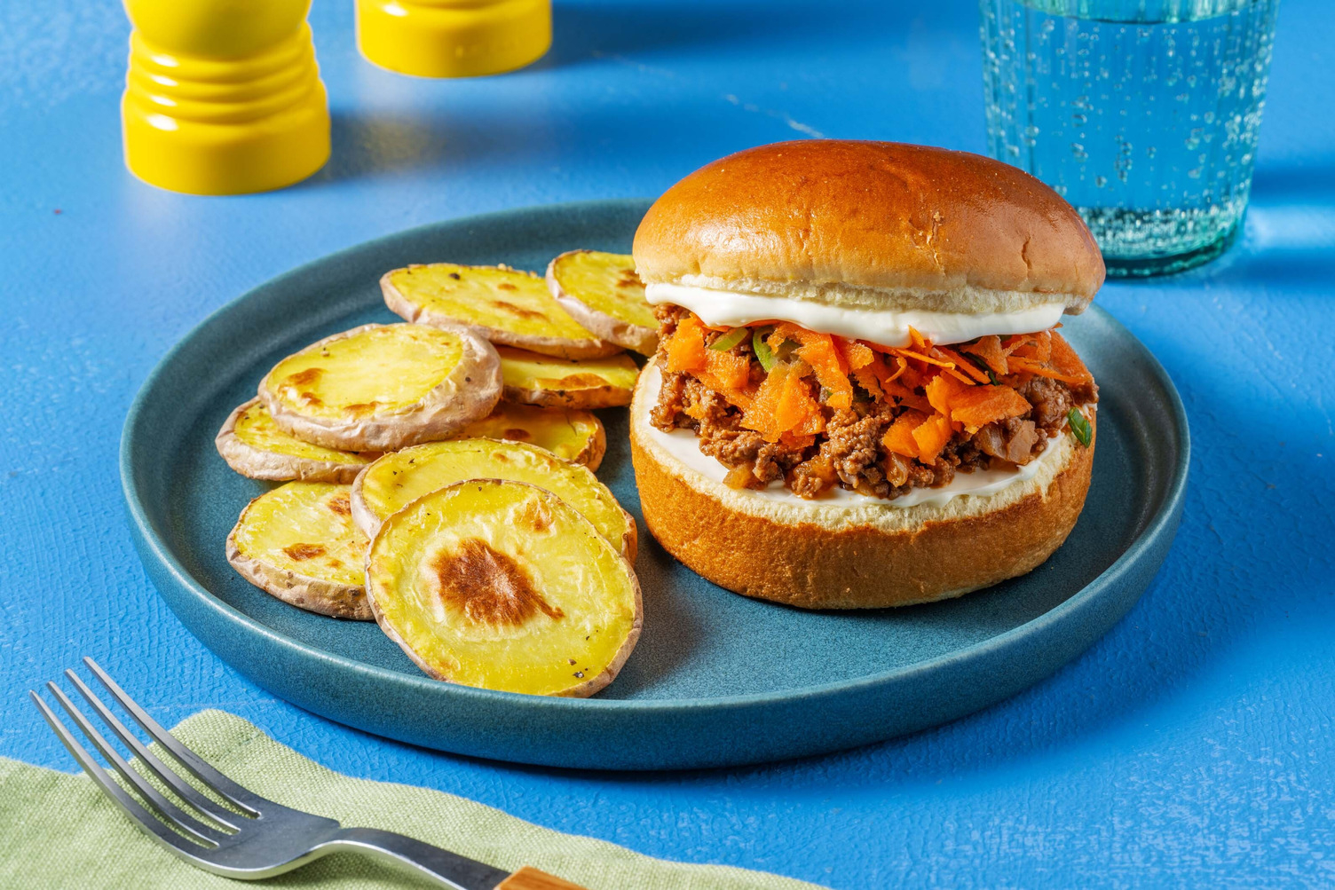 Sloppy Joe! Burger mit Rinderhackfleischsoße