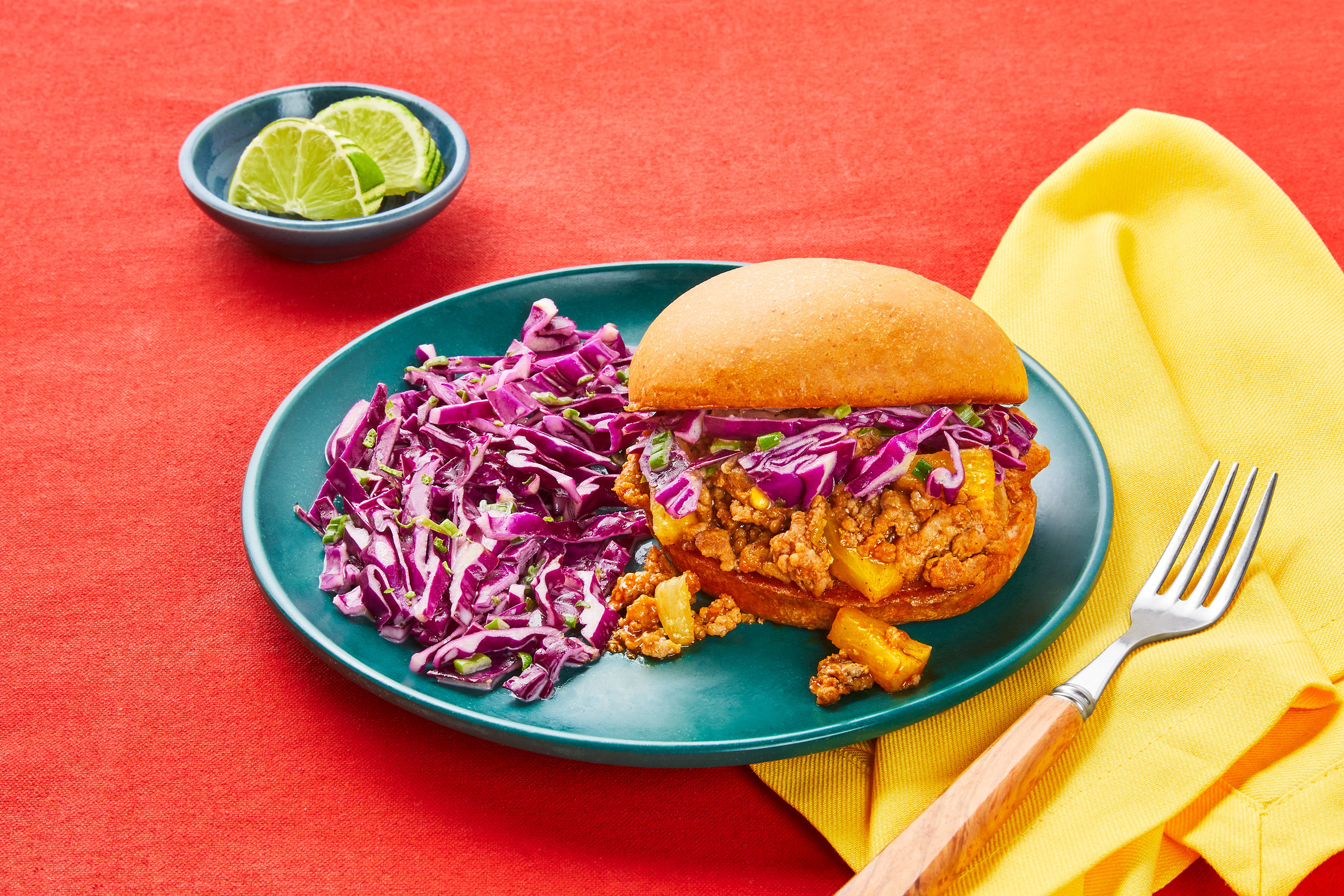 Saucy Pineapple-Chipotle Pork Sandwiches