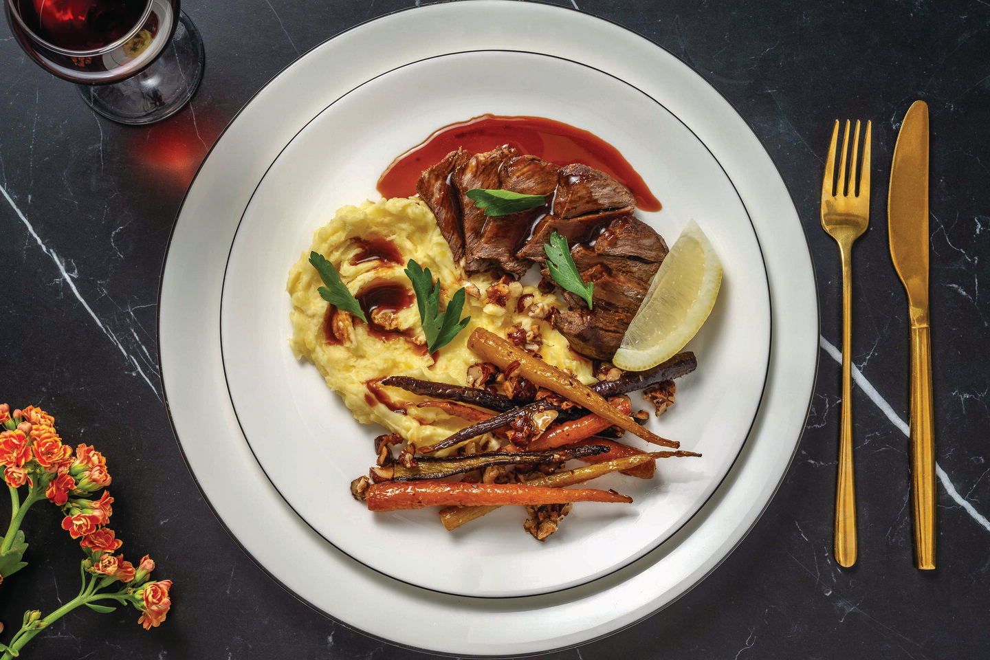 Slow-Cooked Beef Brisket & Parmesan Mash
