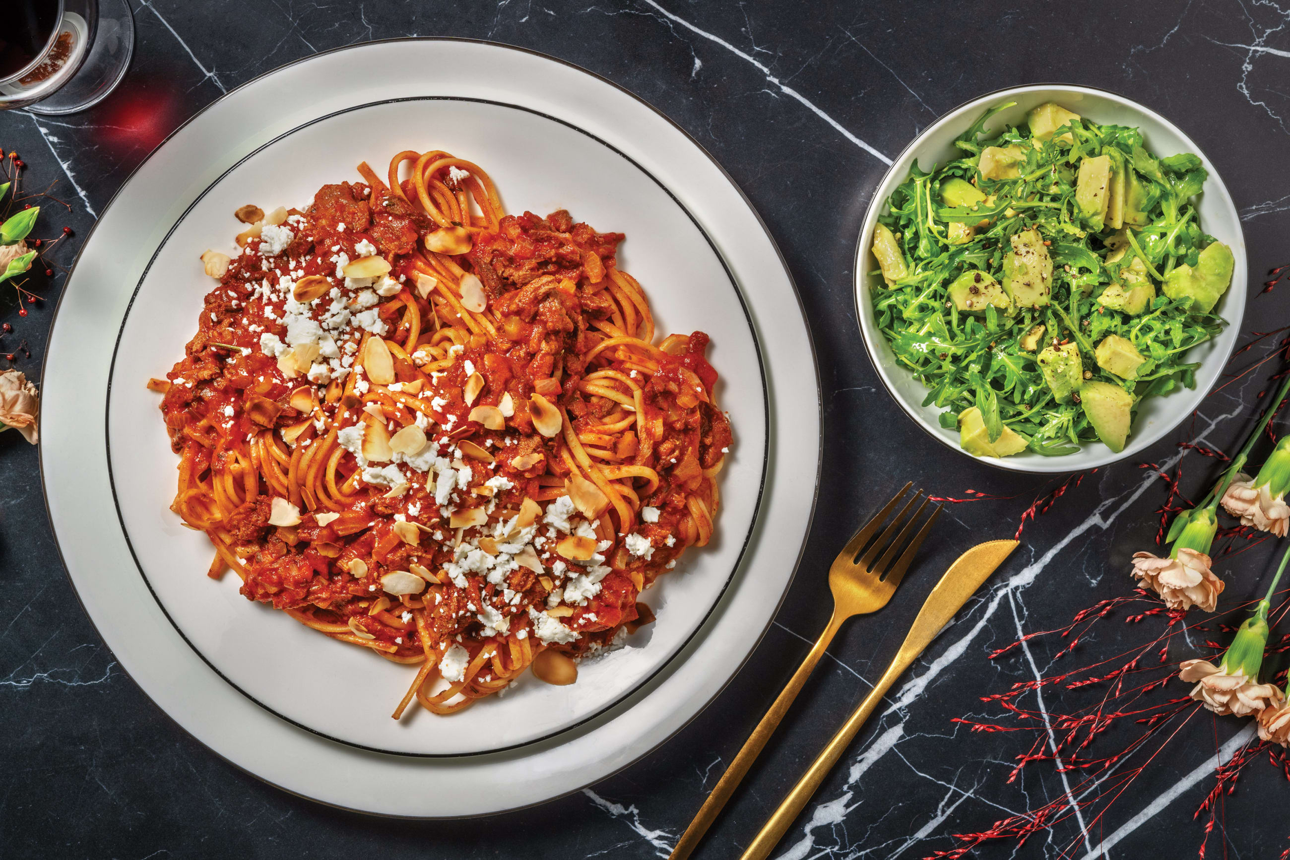 Slow-Cooked Lamb Ragu & Fettuccine