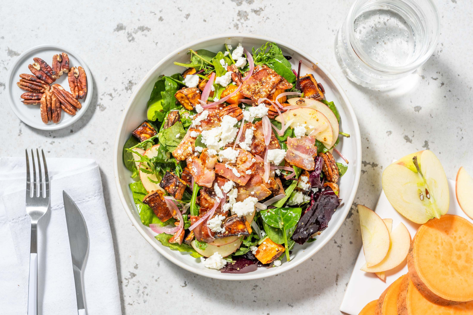 Smart Bacon, Chicken and Roasted Sweet Potato Salad
