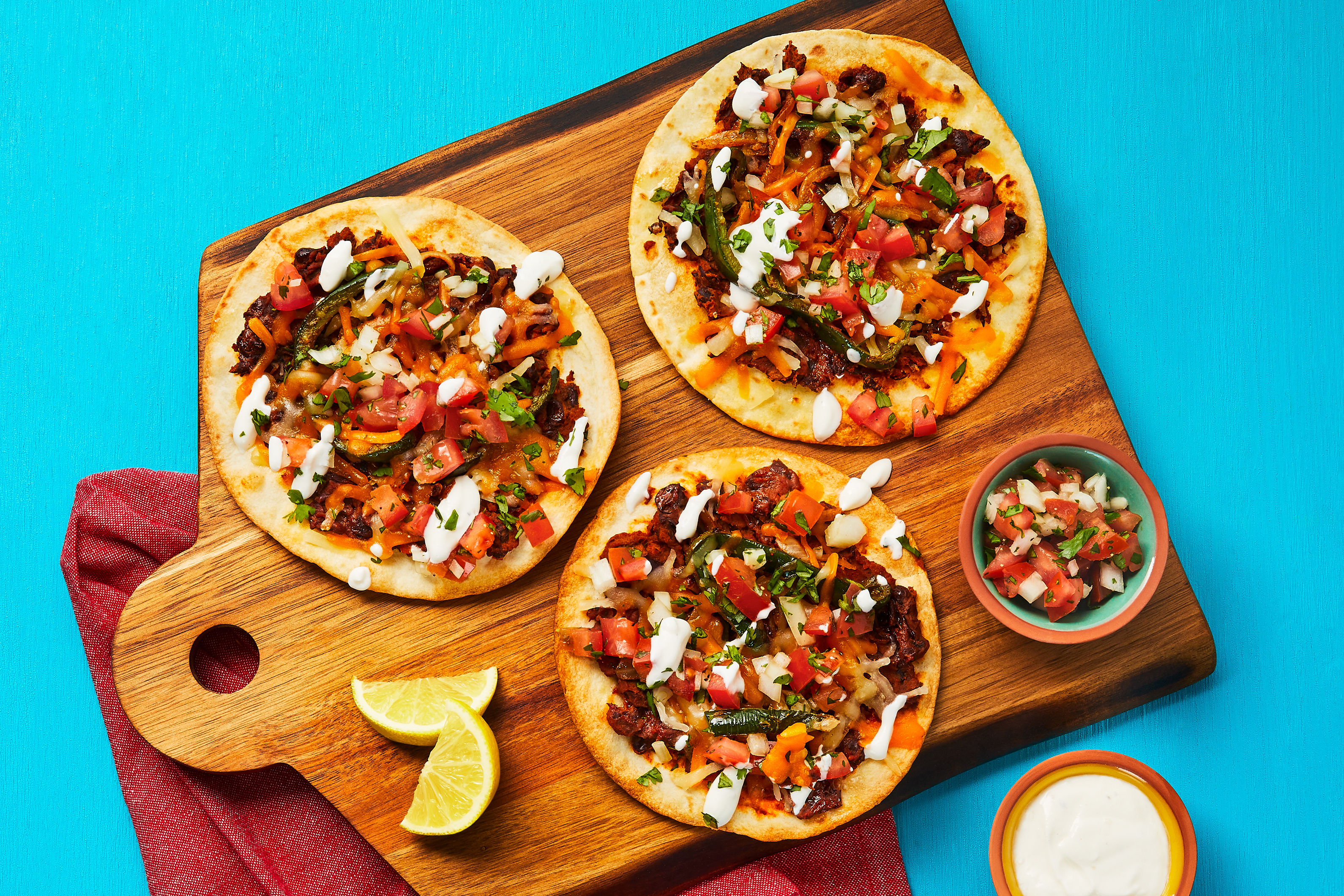 Smashed Black Bean Tostadas