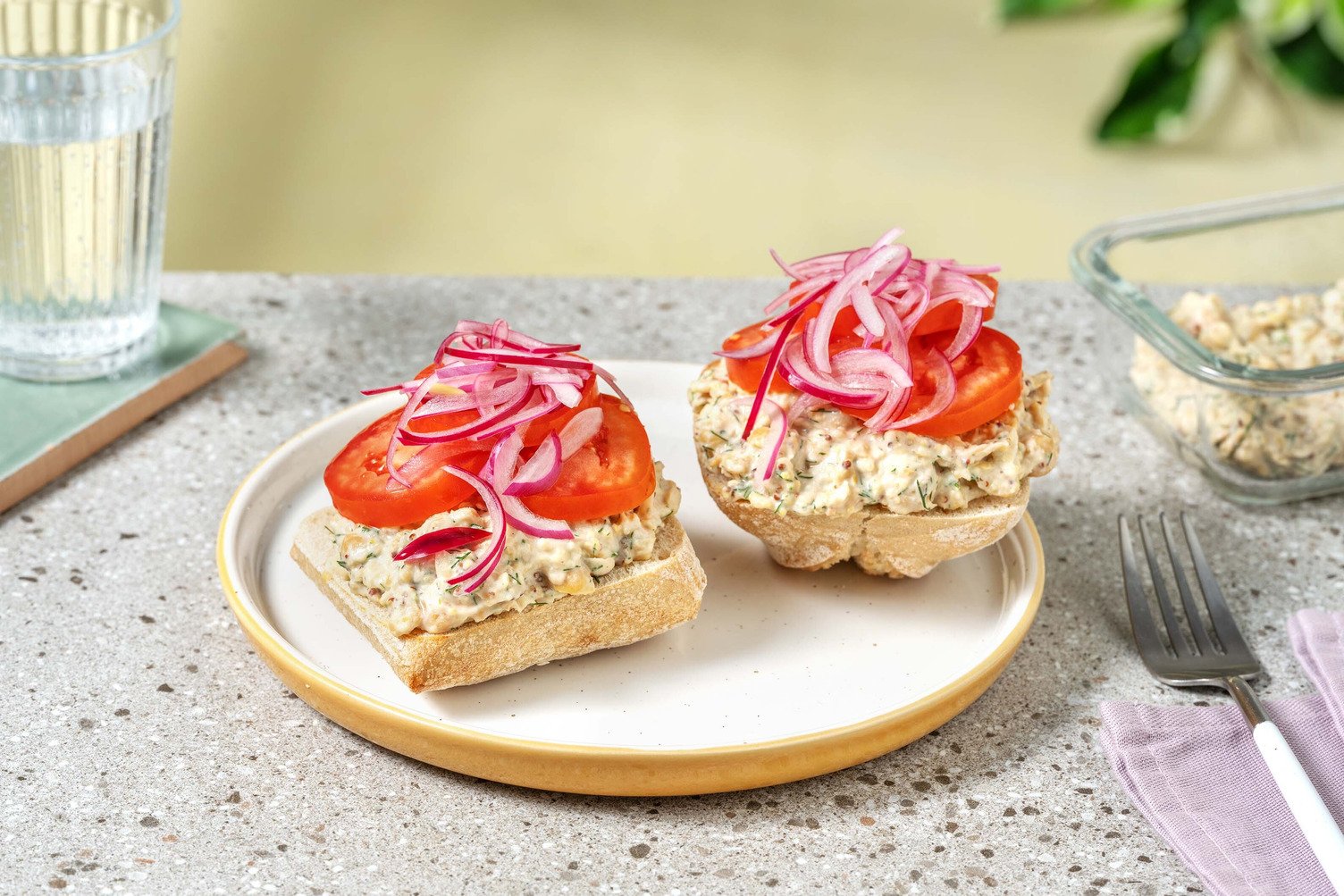 Smashed Chickpea Salad