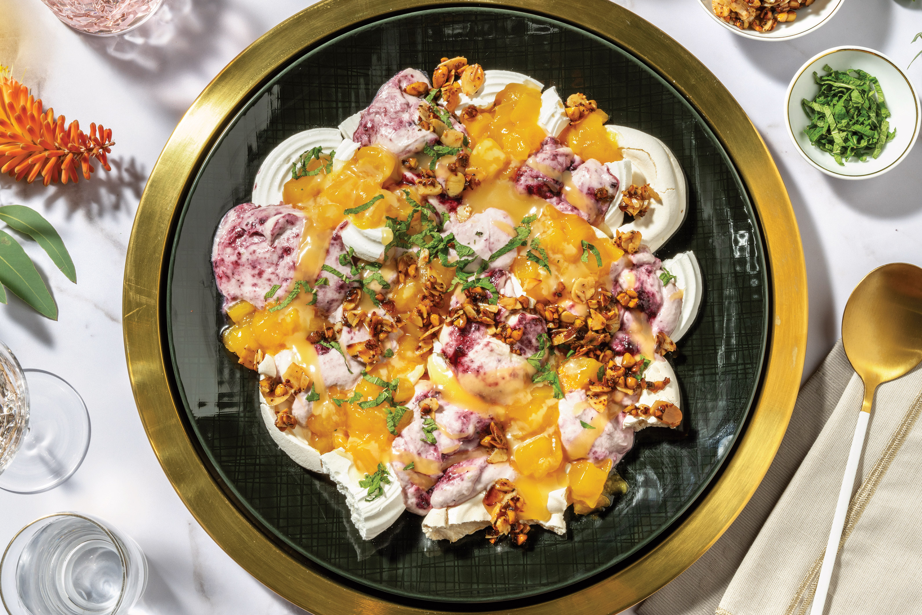 Smashed Pavlova & Berry Cream