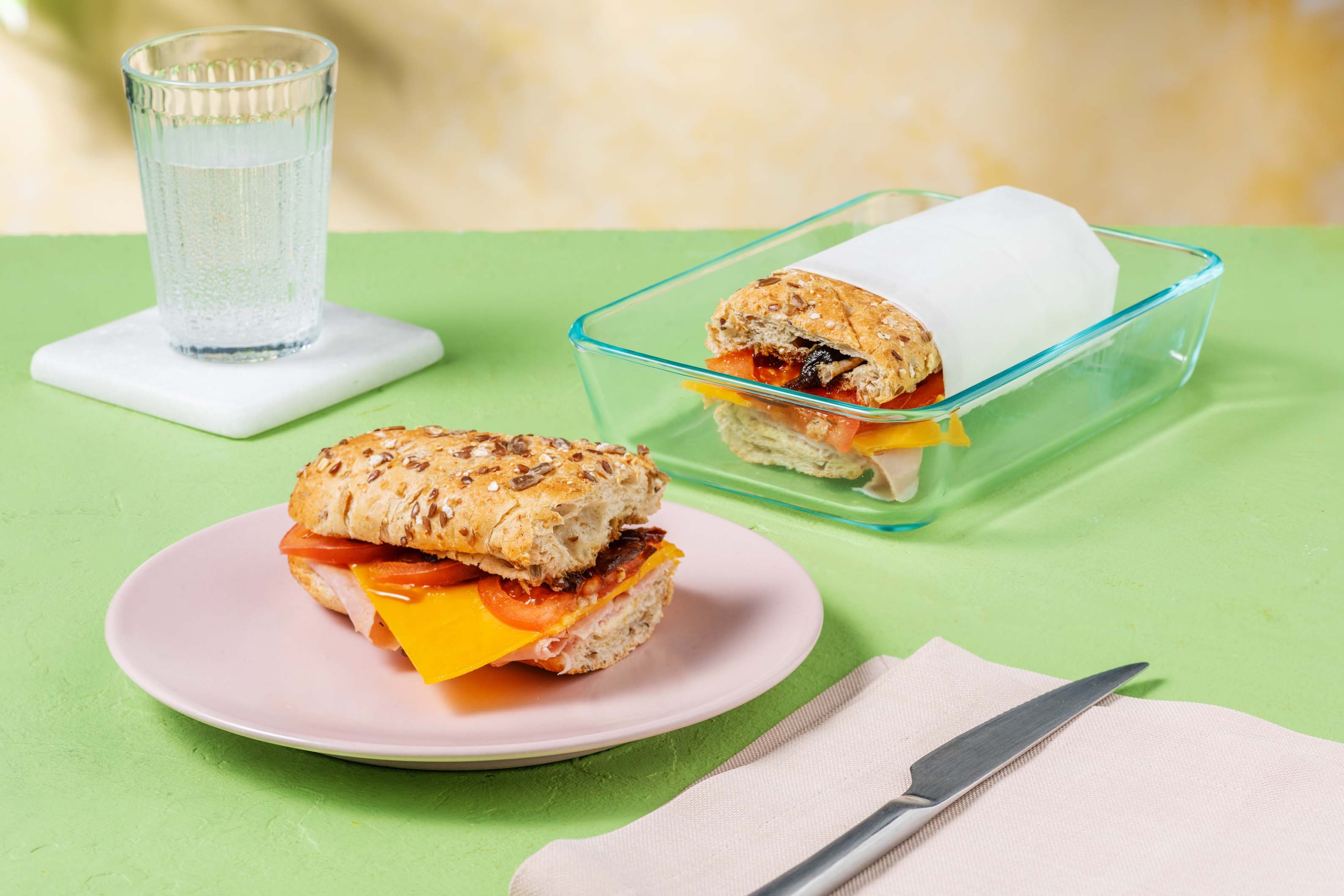 Smoked Ham and Double Gloucester Roll