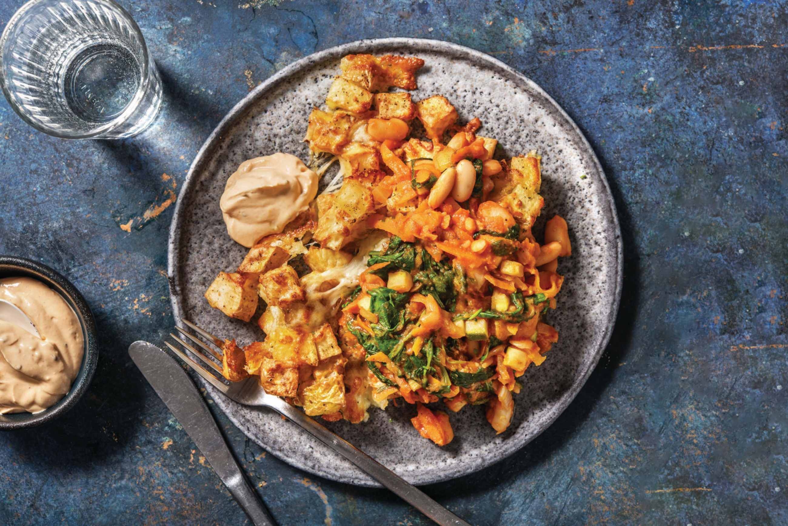 Loaded Potato Chunks & Smokey Bean Chilli