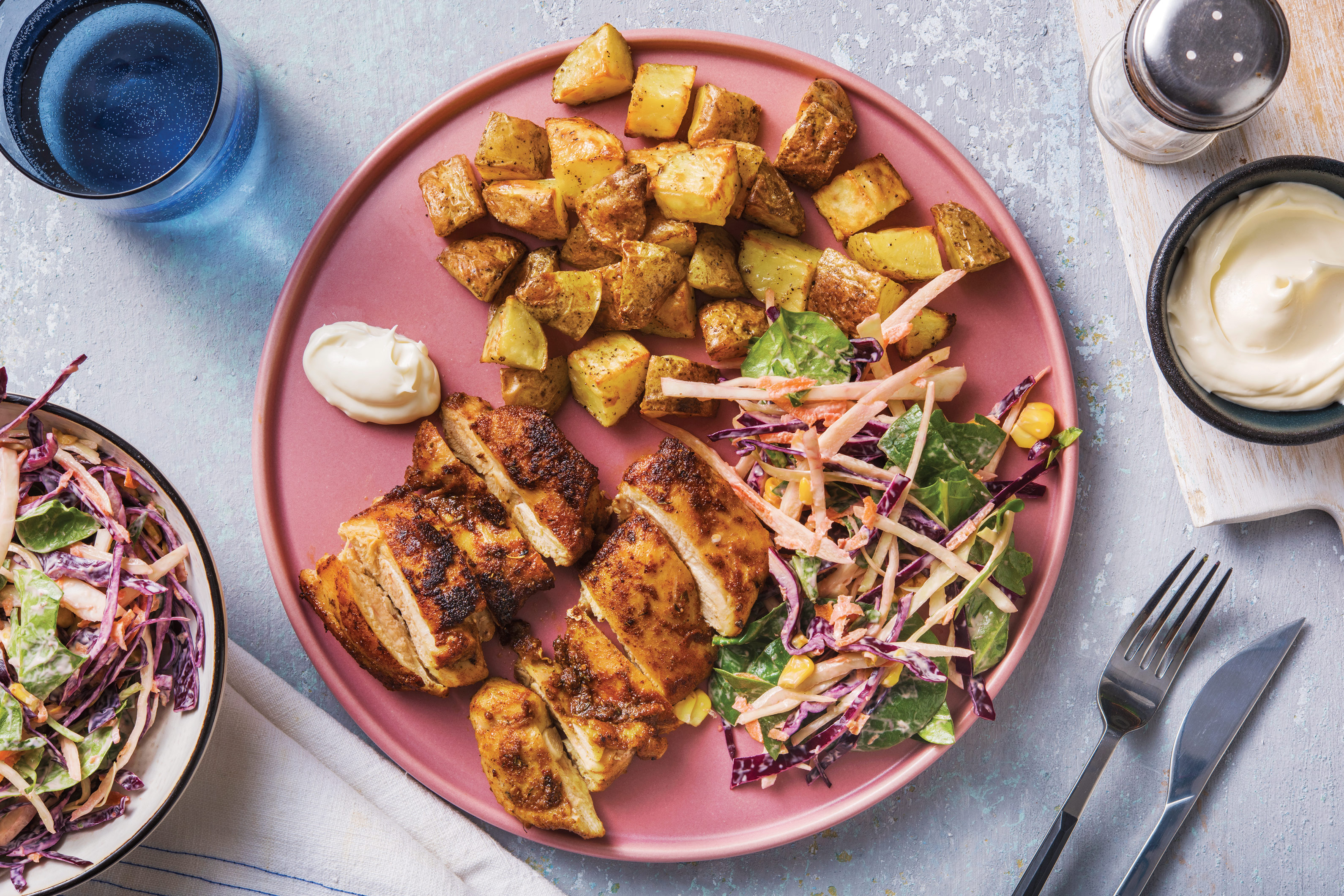 Jerk Chicken & Roasted Potato Chunks