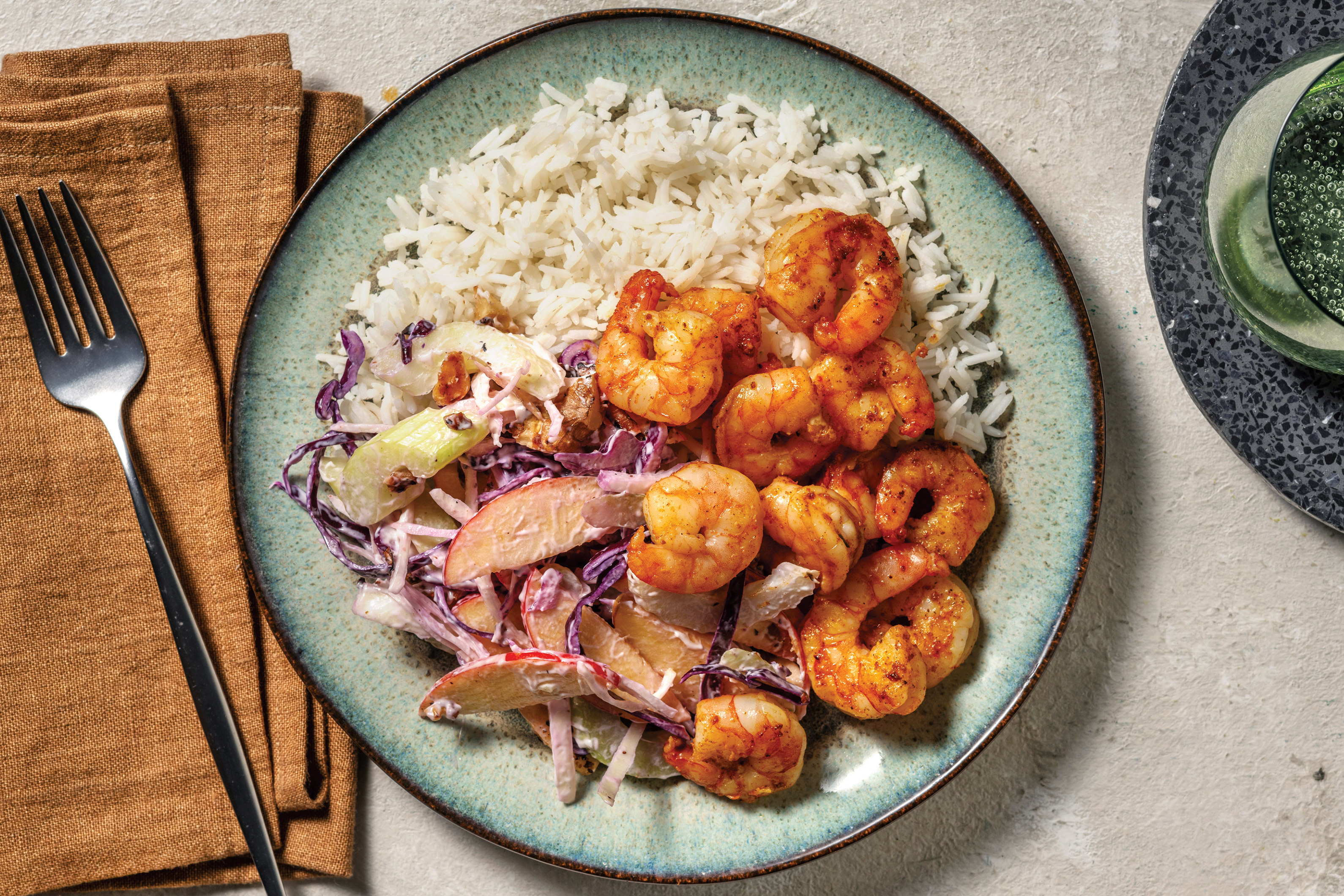Smokey Prawns & Garlic Rice