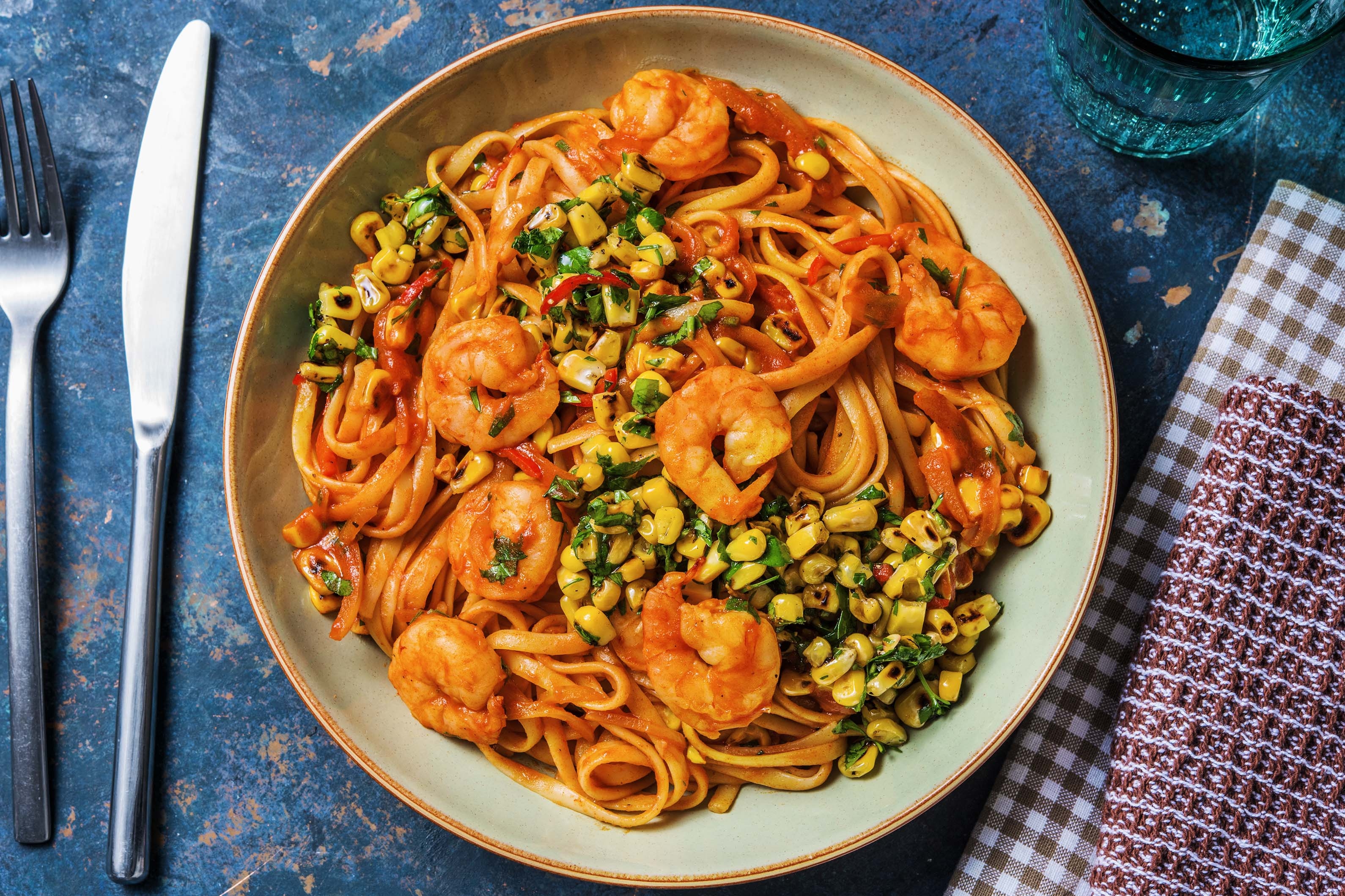 Smoky Prawn Spaghetti