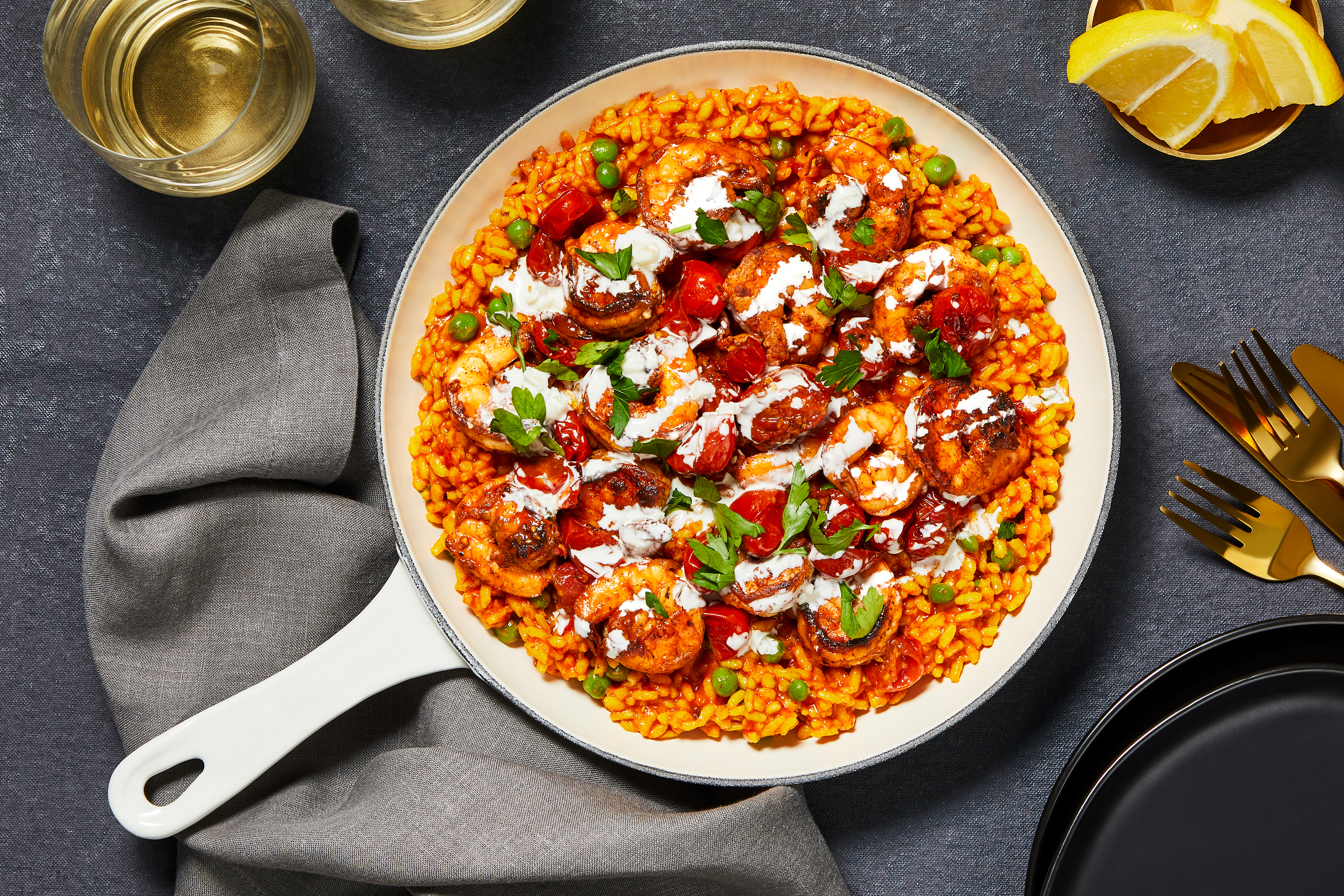 Smoky Spanish Rice with Shrimp