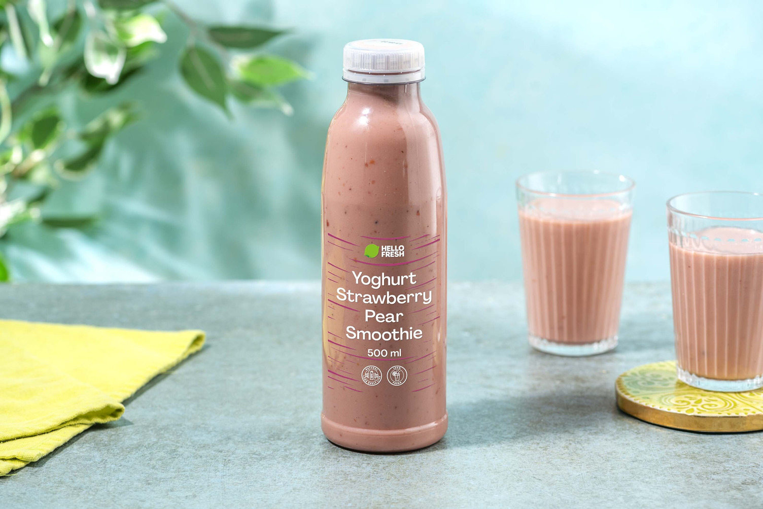 Yoghurt-peer-aardbei-smoothie