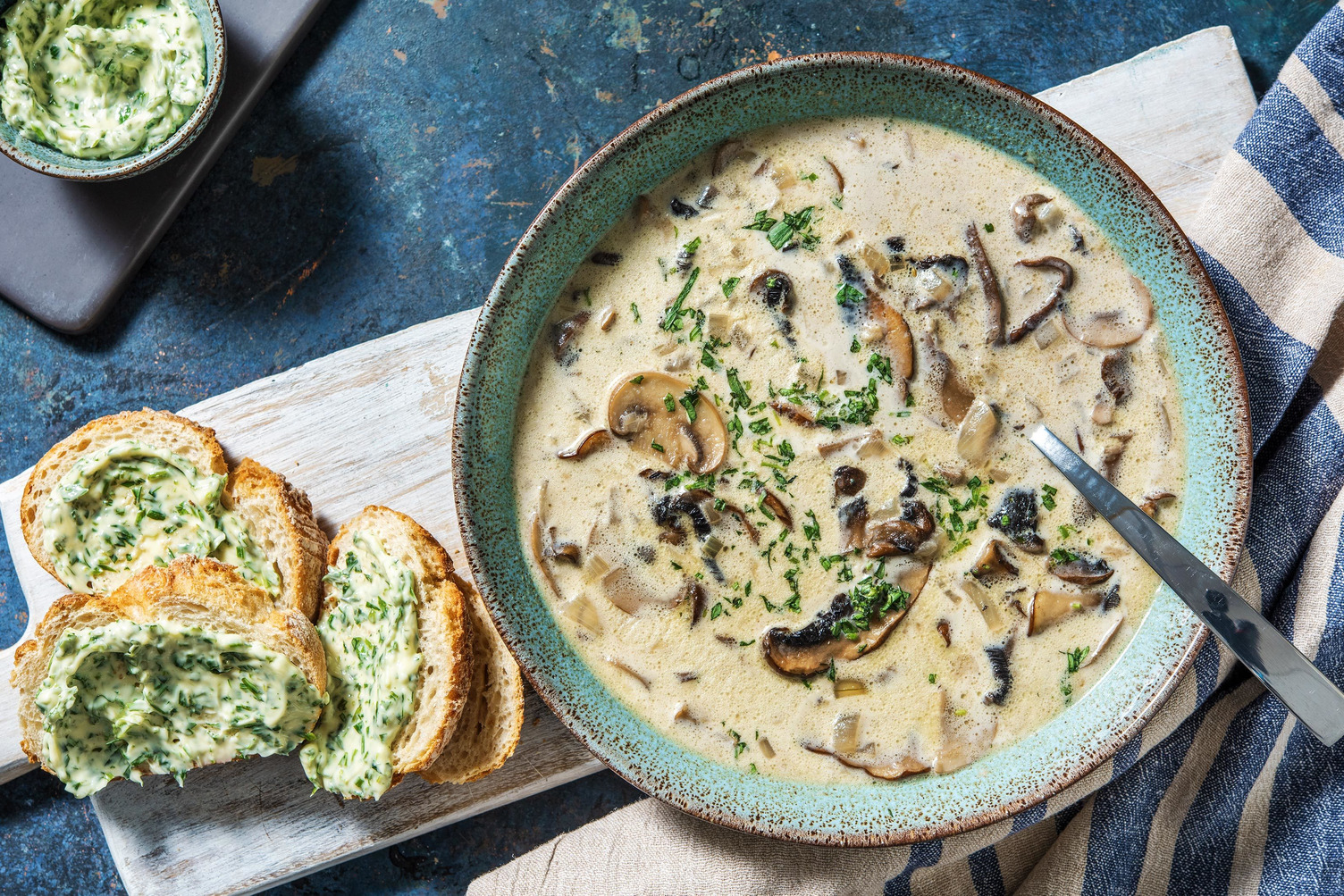 Soupe crémeuse aux champignons