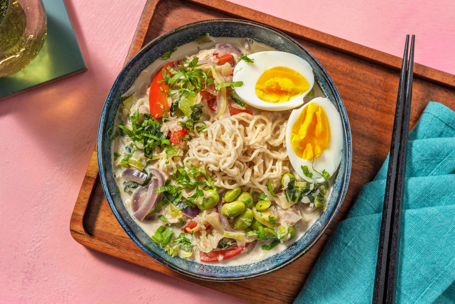 Soupe de nouille végétarienne express au curry