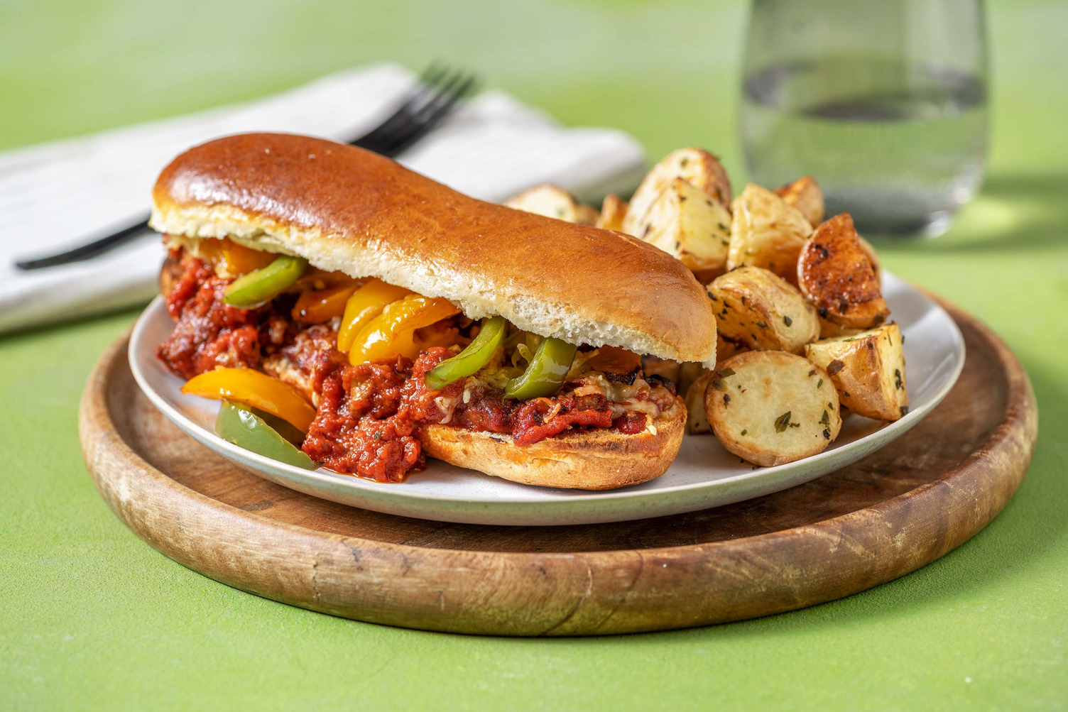 Sausage and Pepper Hoagies