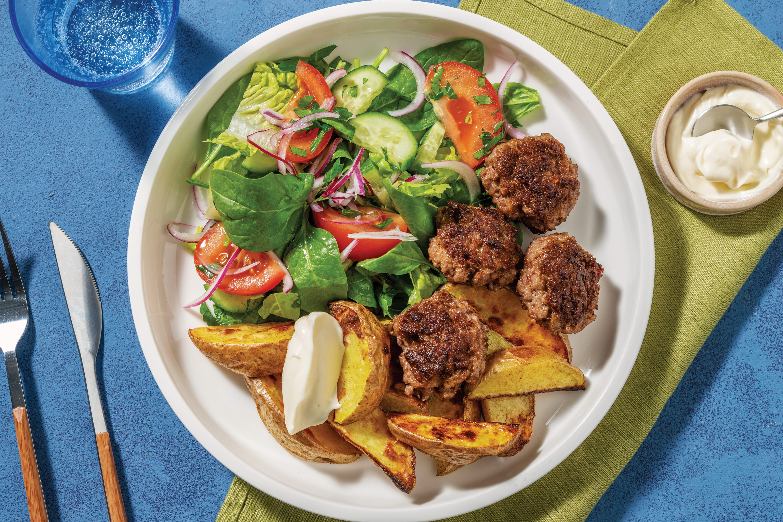 South American-Spiced Beef Rissoles