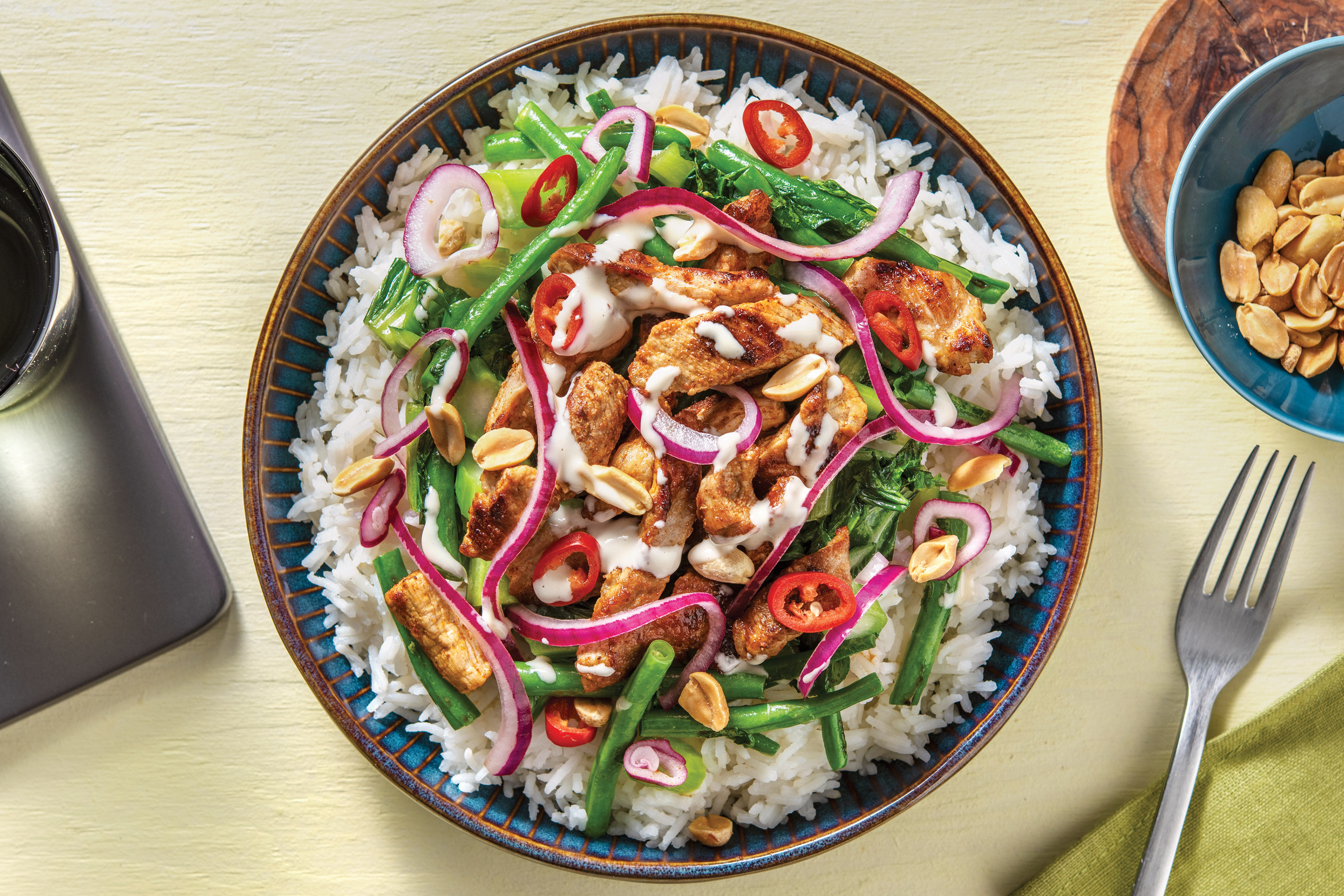 Southeast Asian Pork Rice Bowl