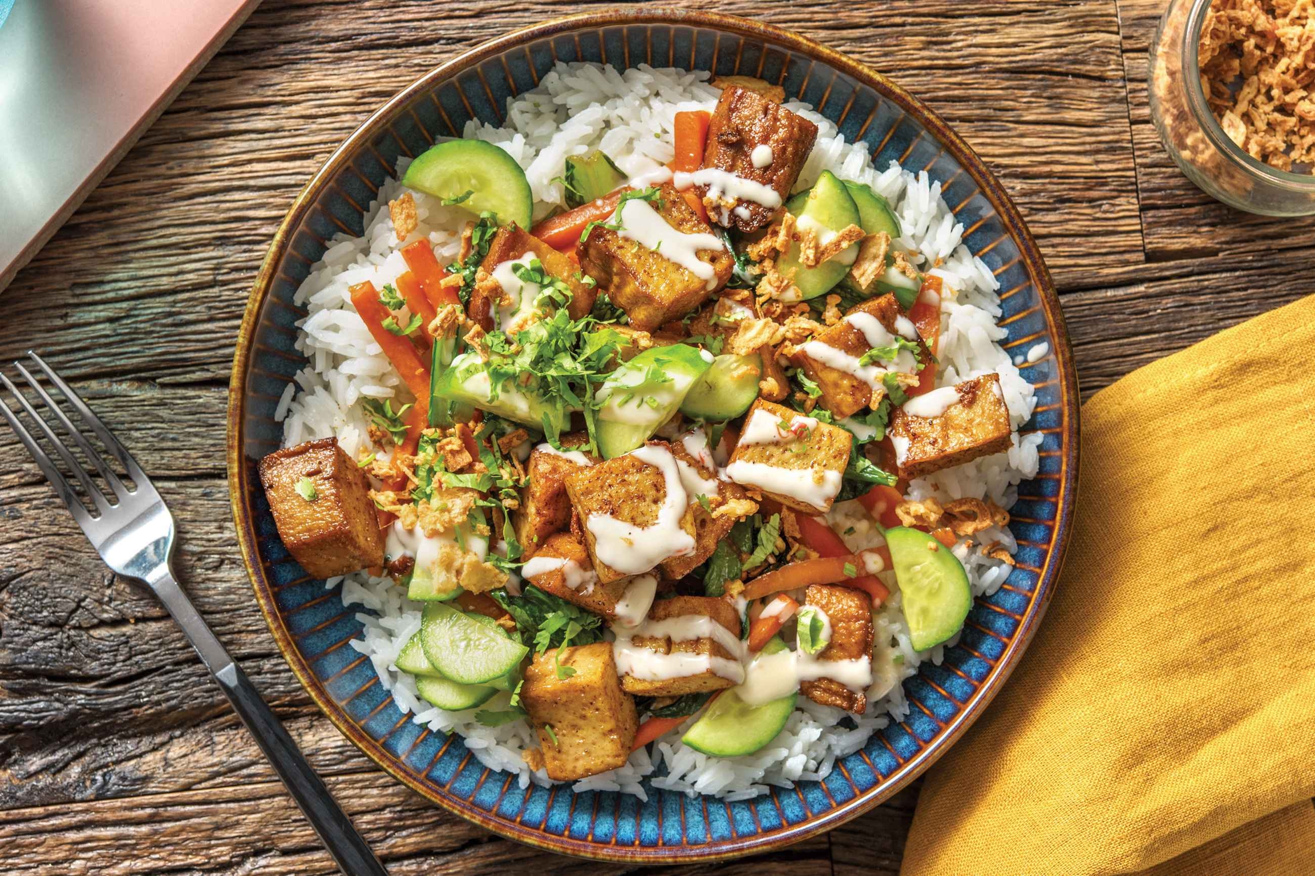 NZ Southeast Asian Tofu Bowl