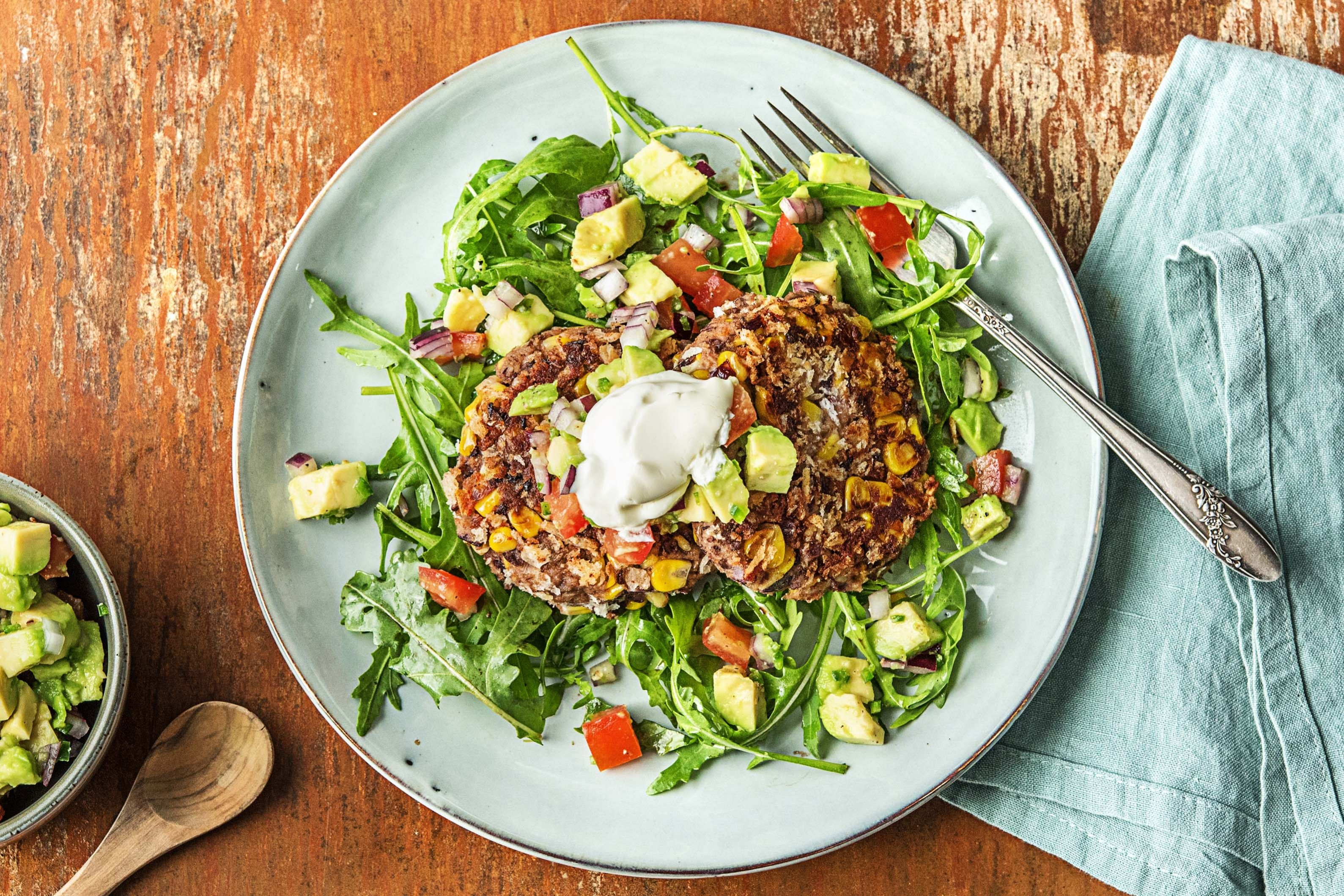 Southwestern Black Bean Cakes