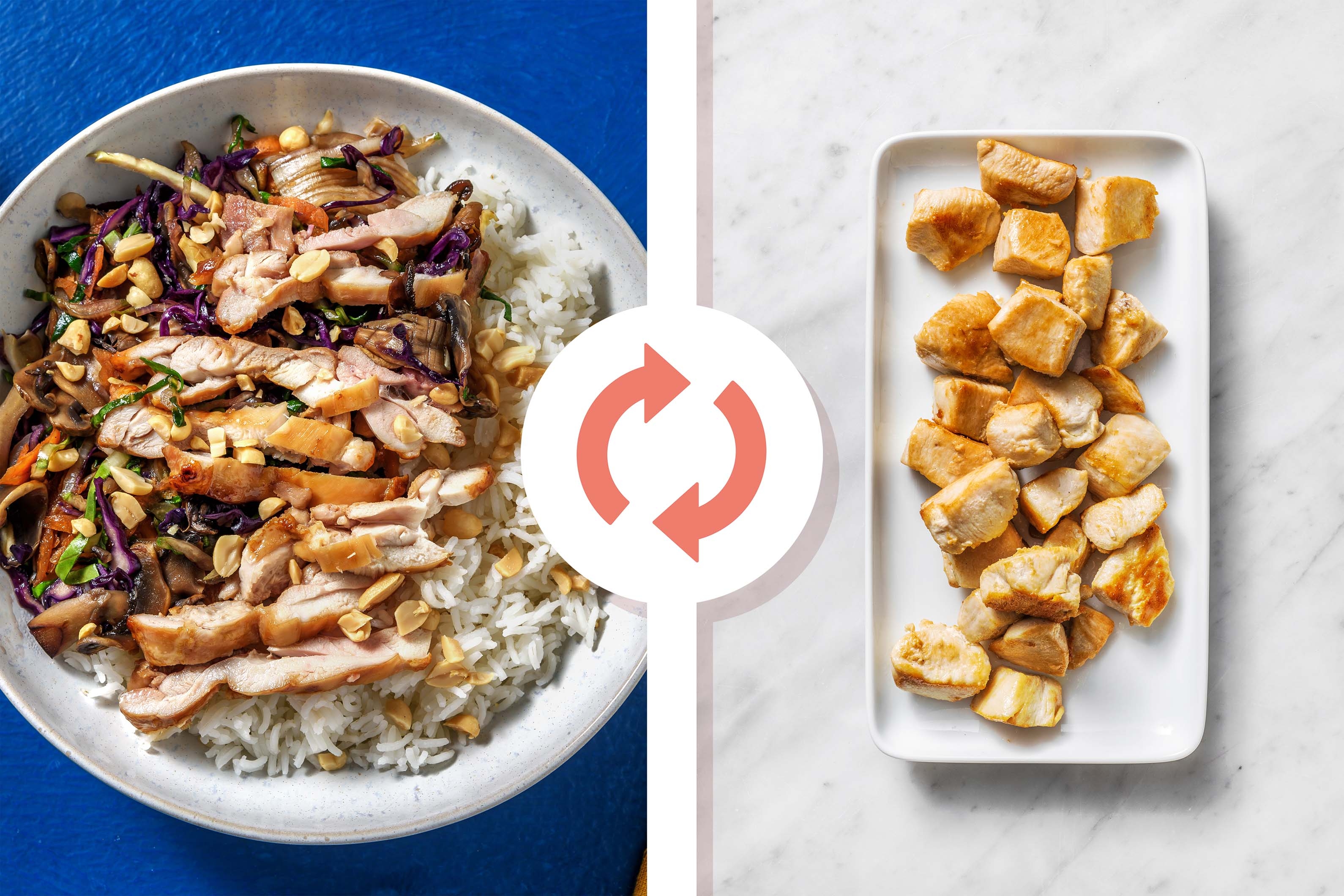 Soy Baked Diced Chicken Breast