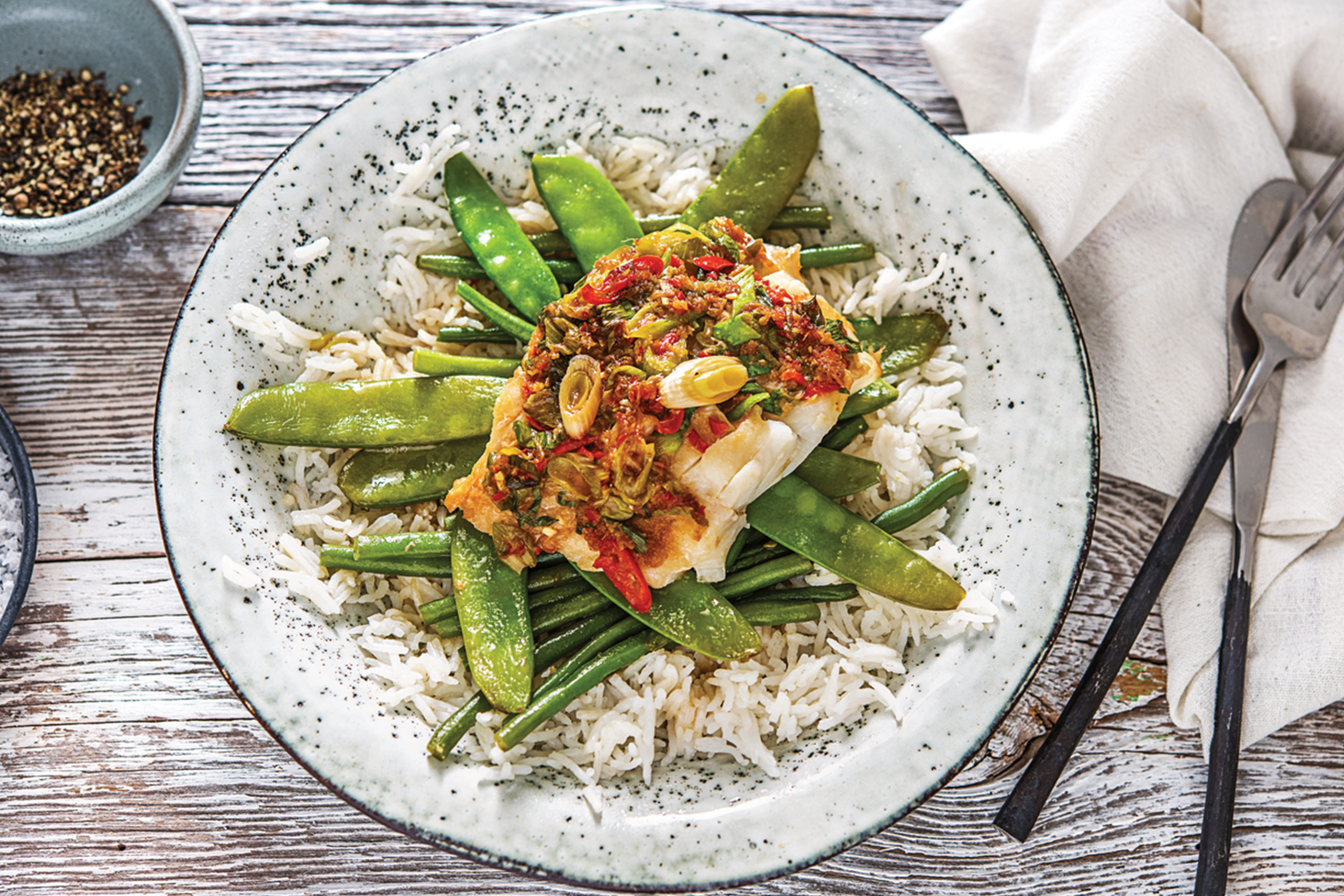 Steamed Ginger-Soy Fish Parcels