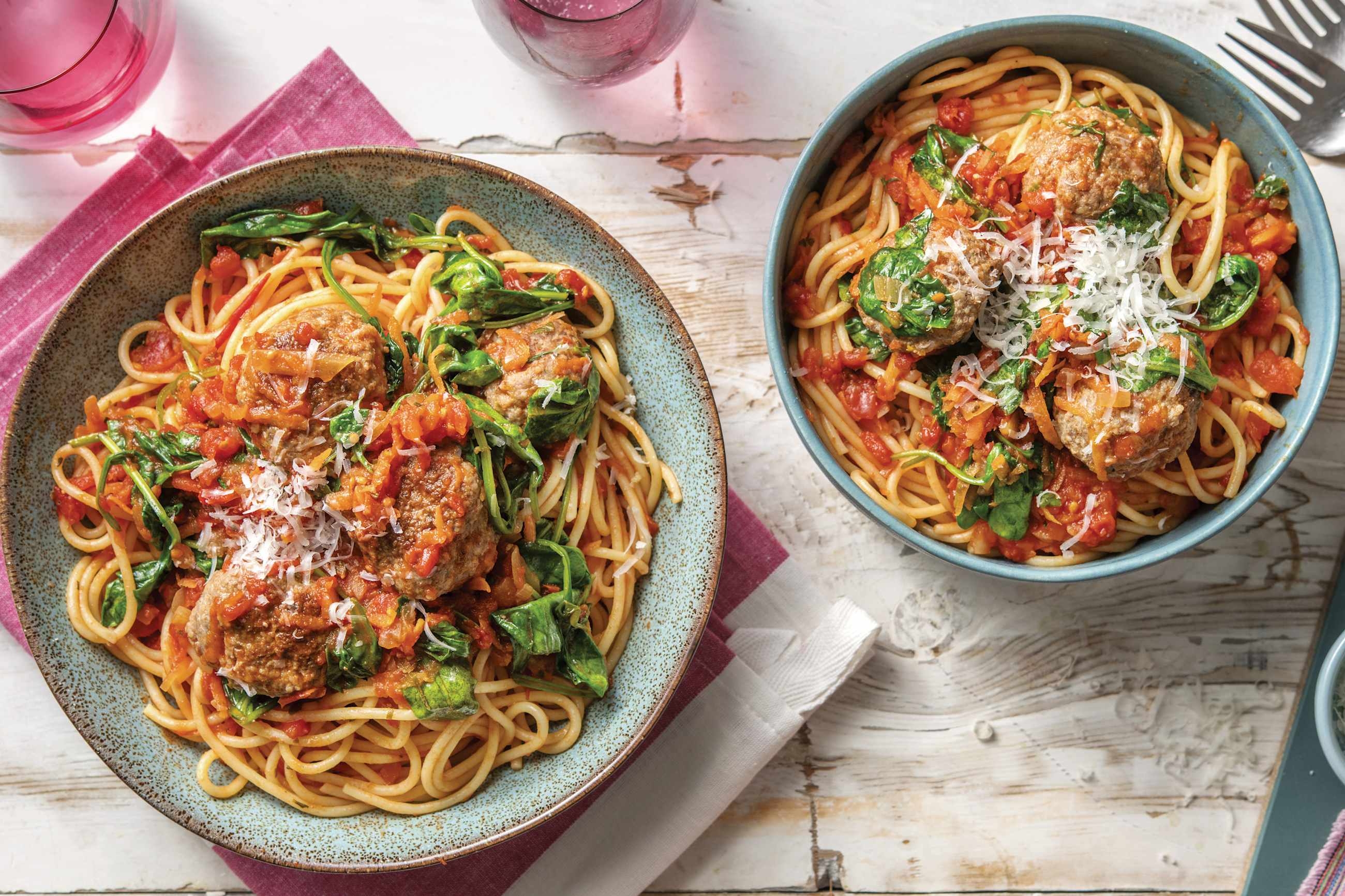 Spaghetti & Lamb Meatballs