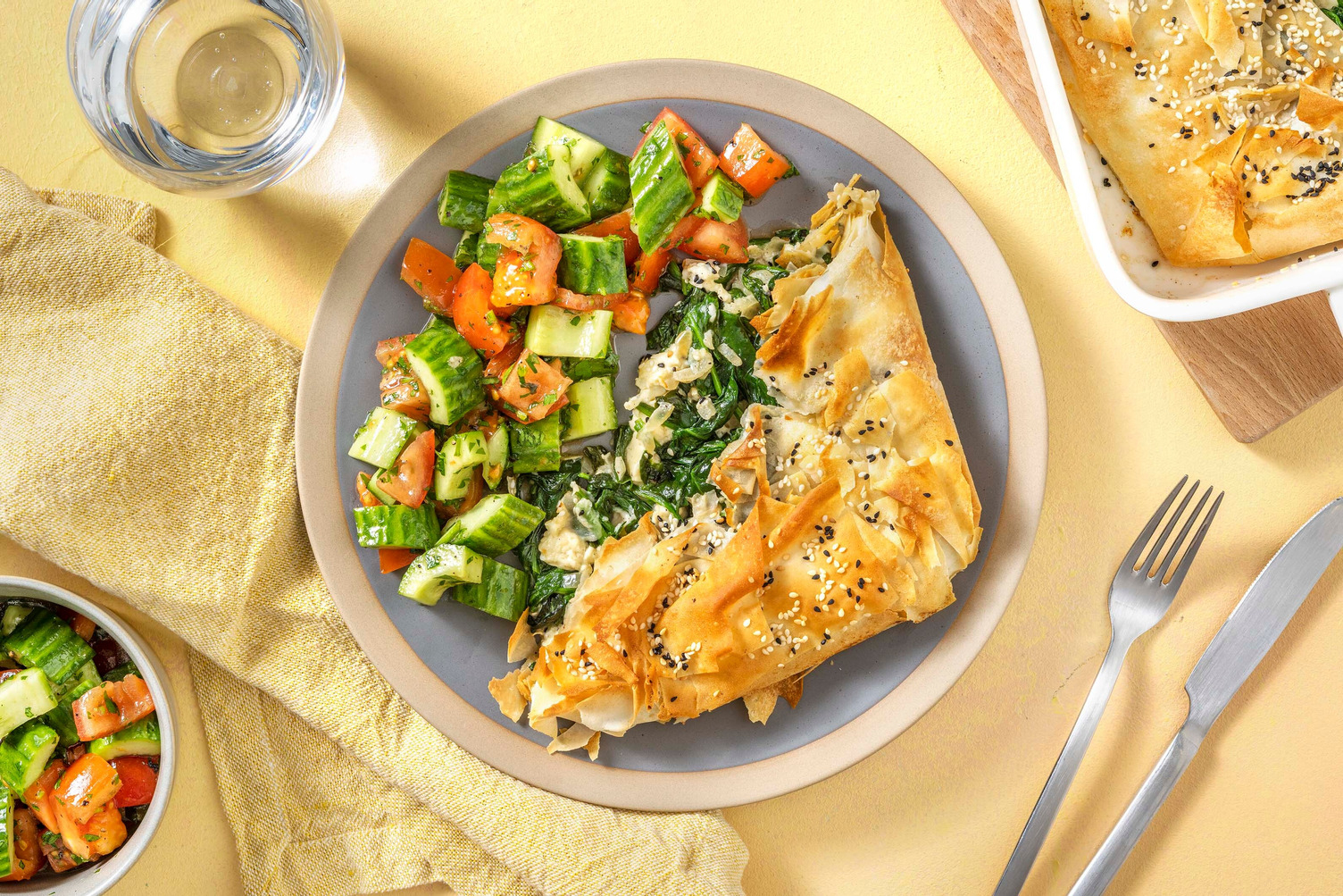 Spanakopita! Griechischer Auflauf mit Filoteig