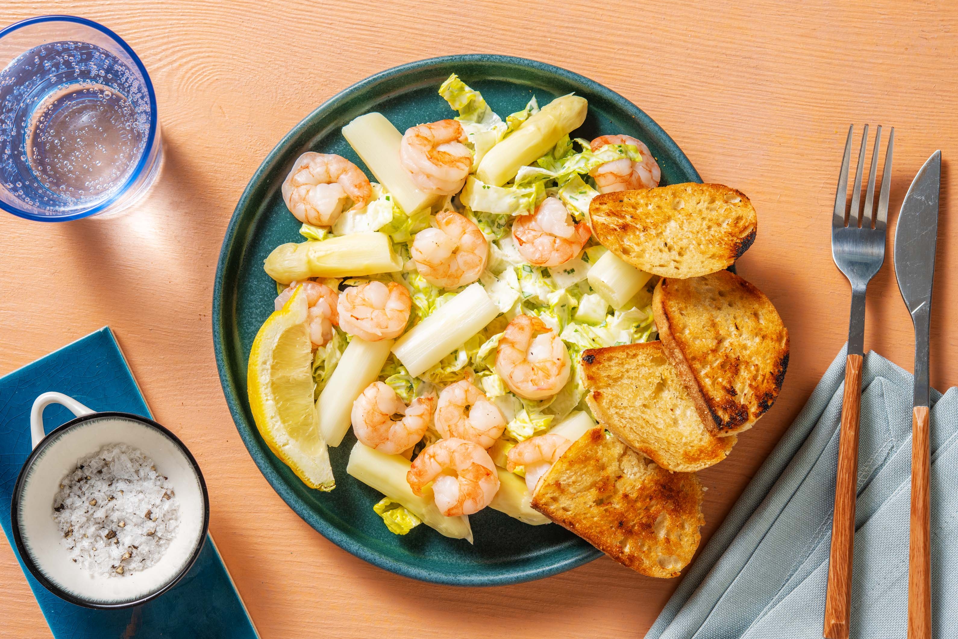 Spargel-Garnelen-Salat