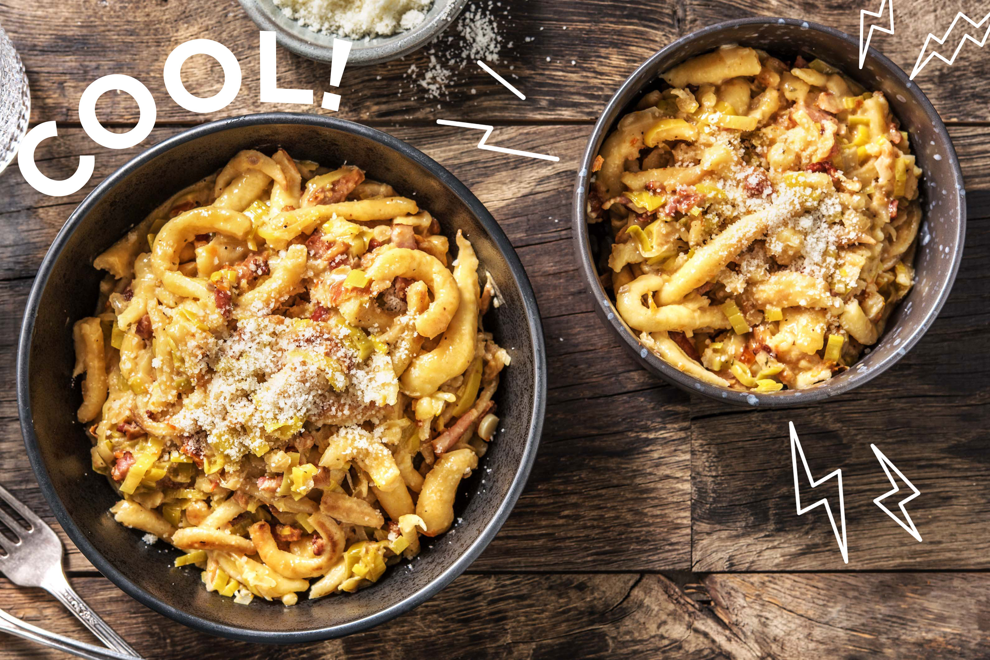 Spätzle mit cremiger Tomatensoße