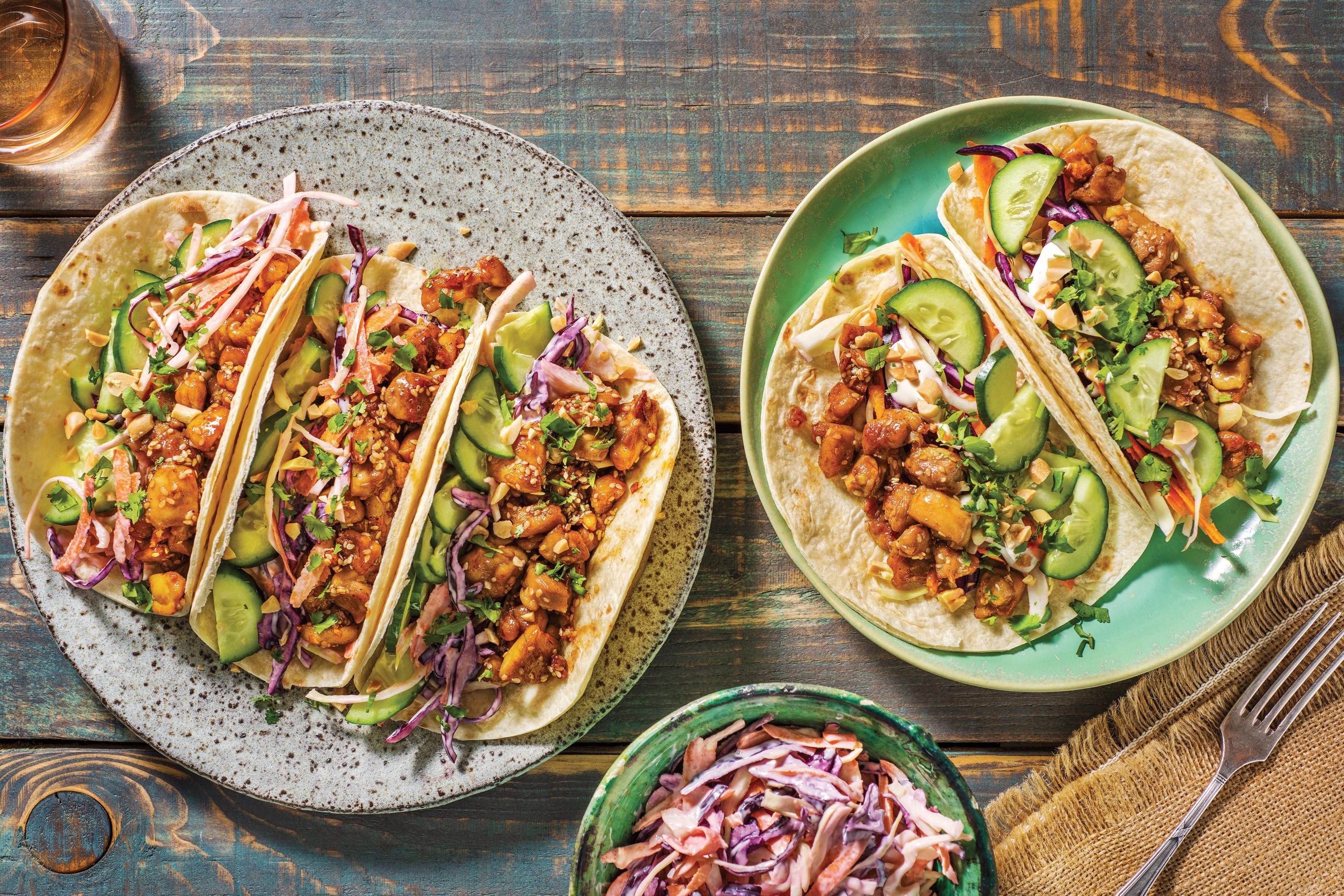 Speedy Asian Chicken Tacos