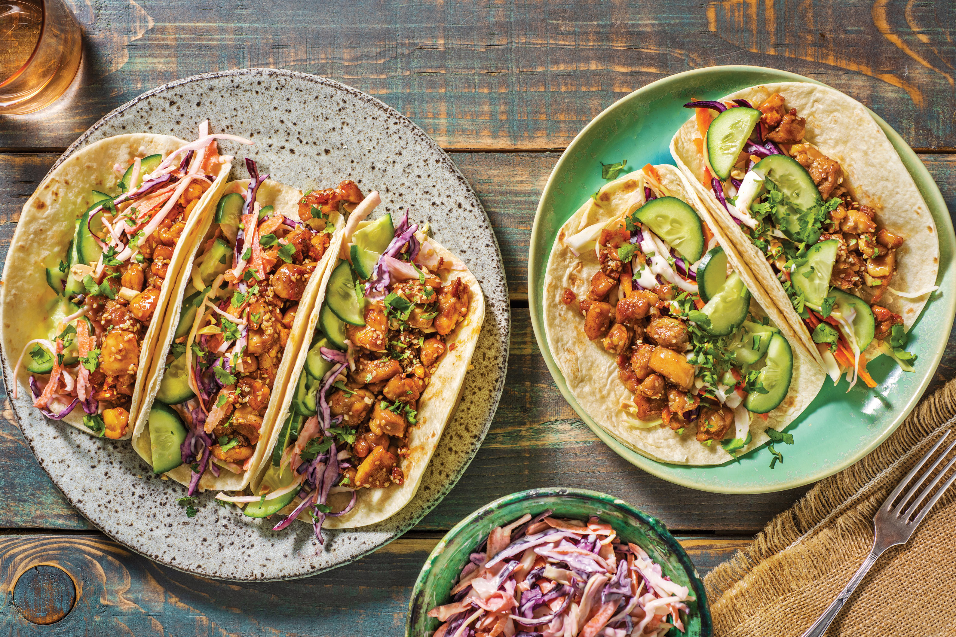 Speedy Teriyaki Chicken Tacos