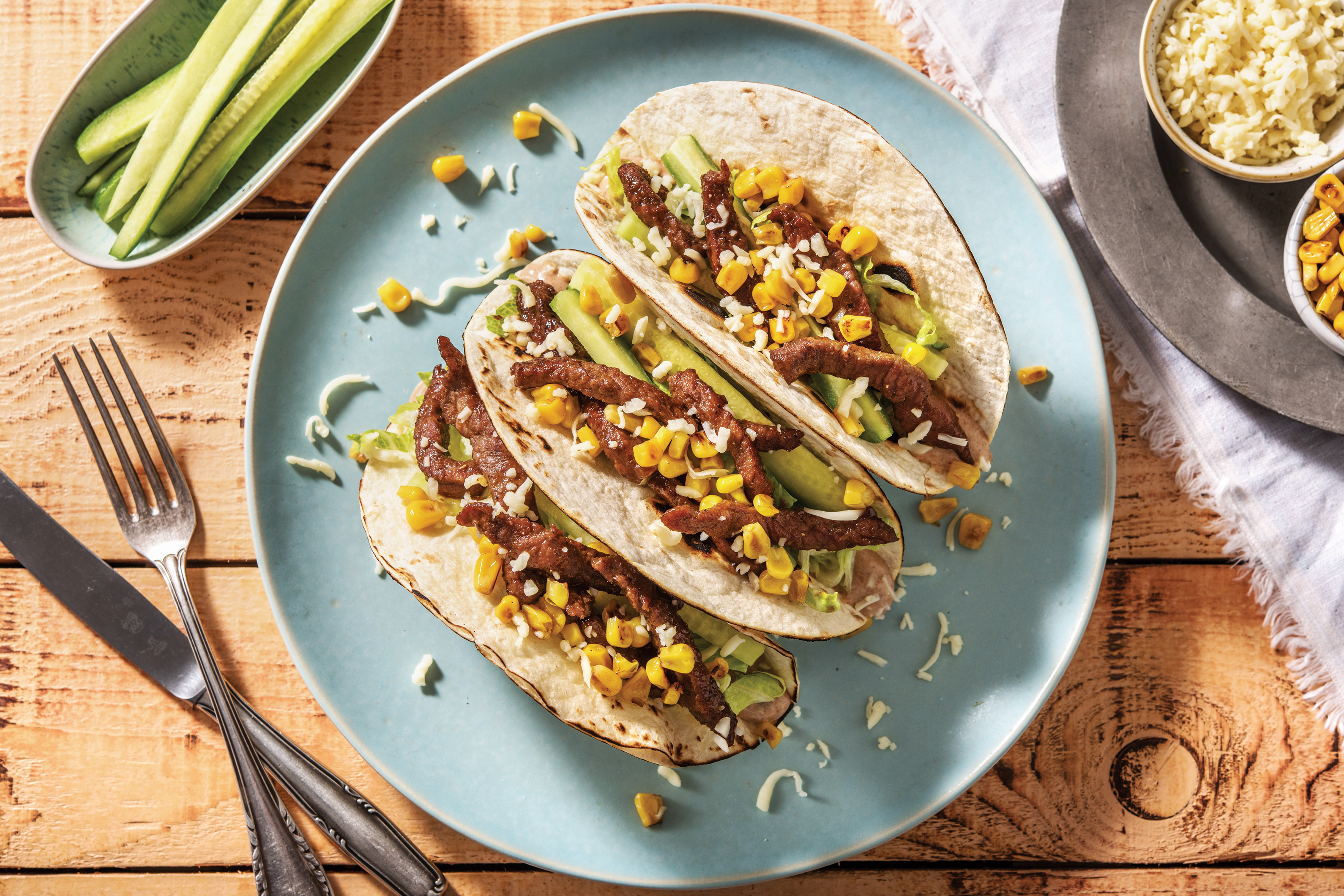 Speedy BBQ Beef Tacos