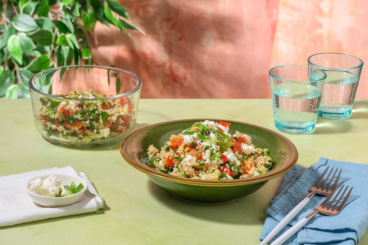 Speedy White Bean Tabbouleh Bowl