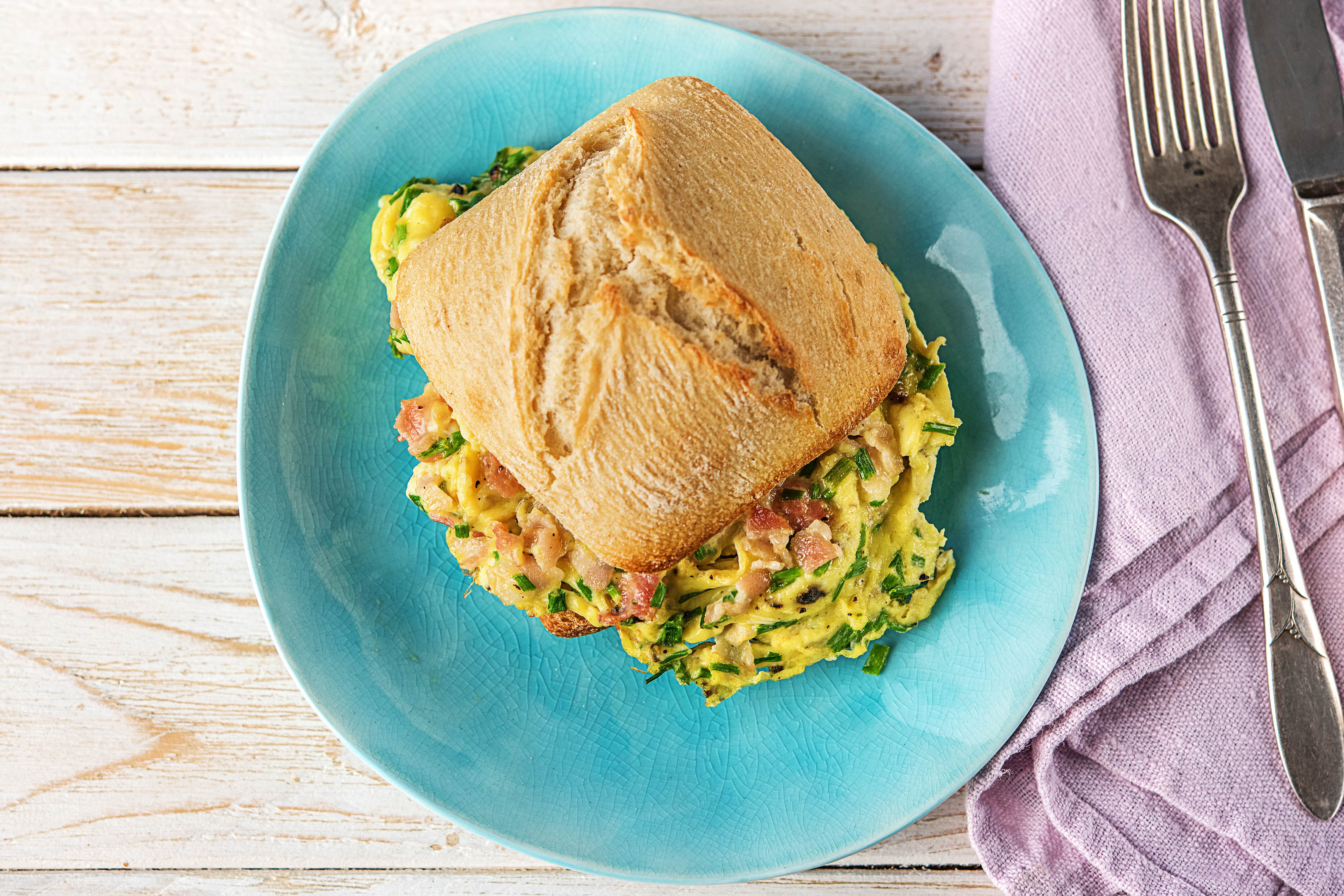 Spekomelet met bieslook