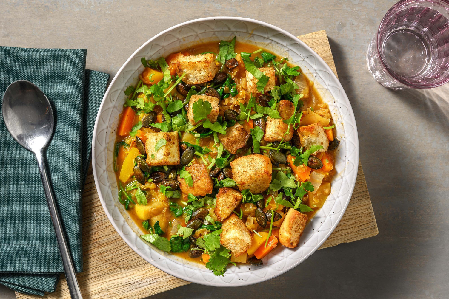 Spiced Apple Lentil Stew