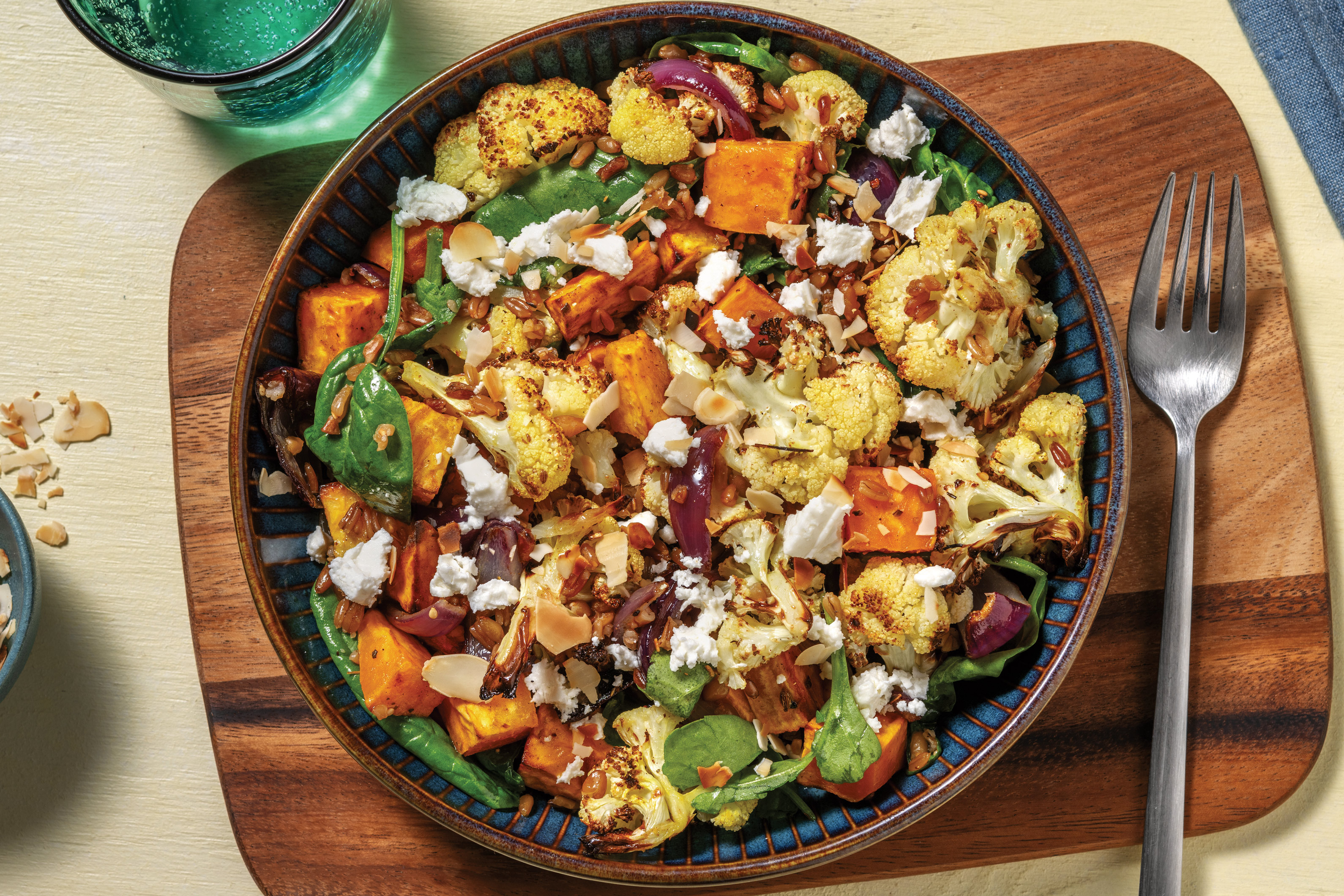 Spiced Cauliflower & Freekeh Salad