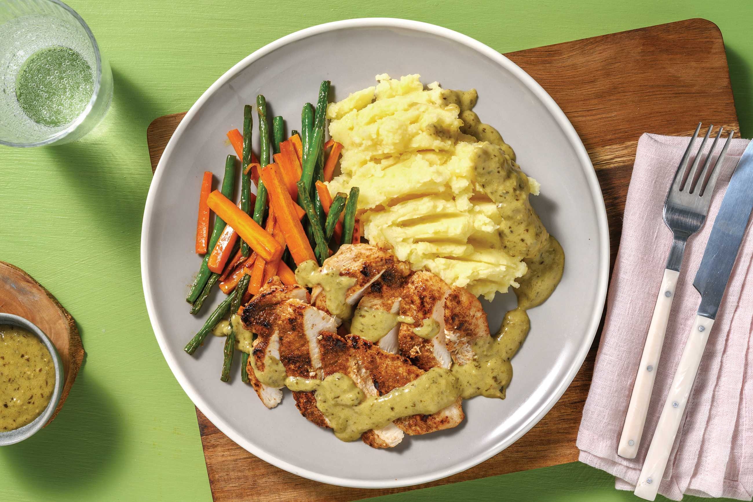 HelloHero: Aussie Salmon & Parmesan Mash