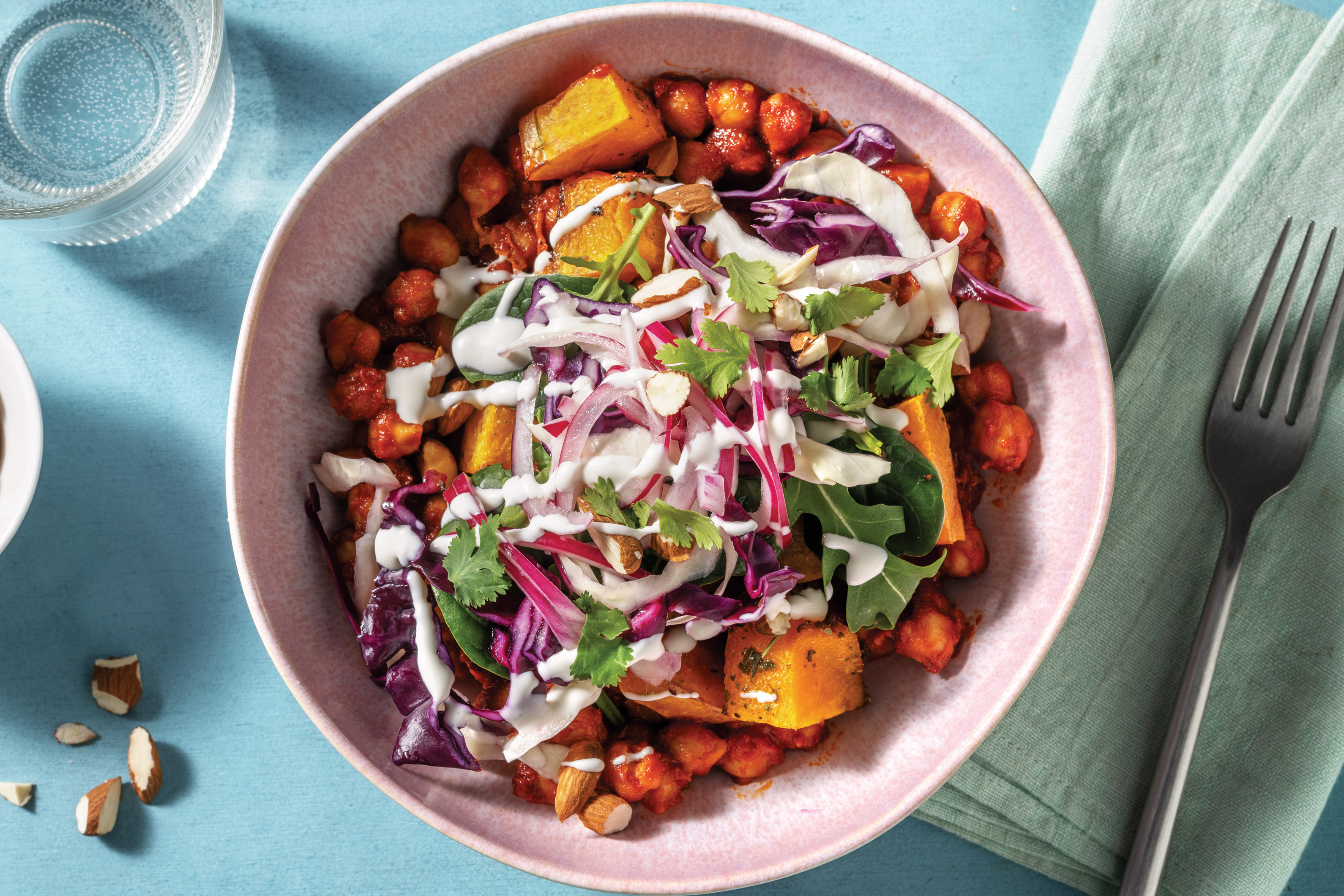 Spiced Chickpea & Pumpkin Buddha Bowl
