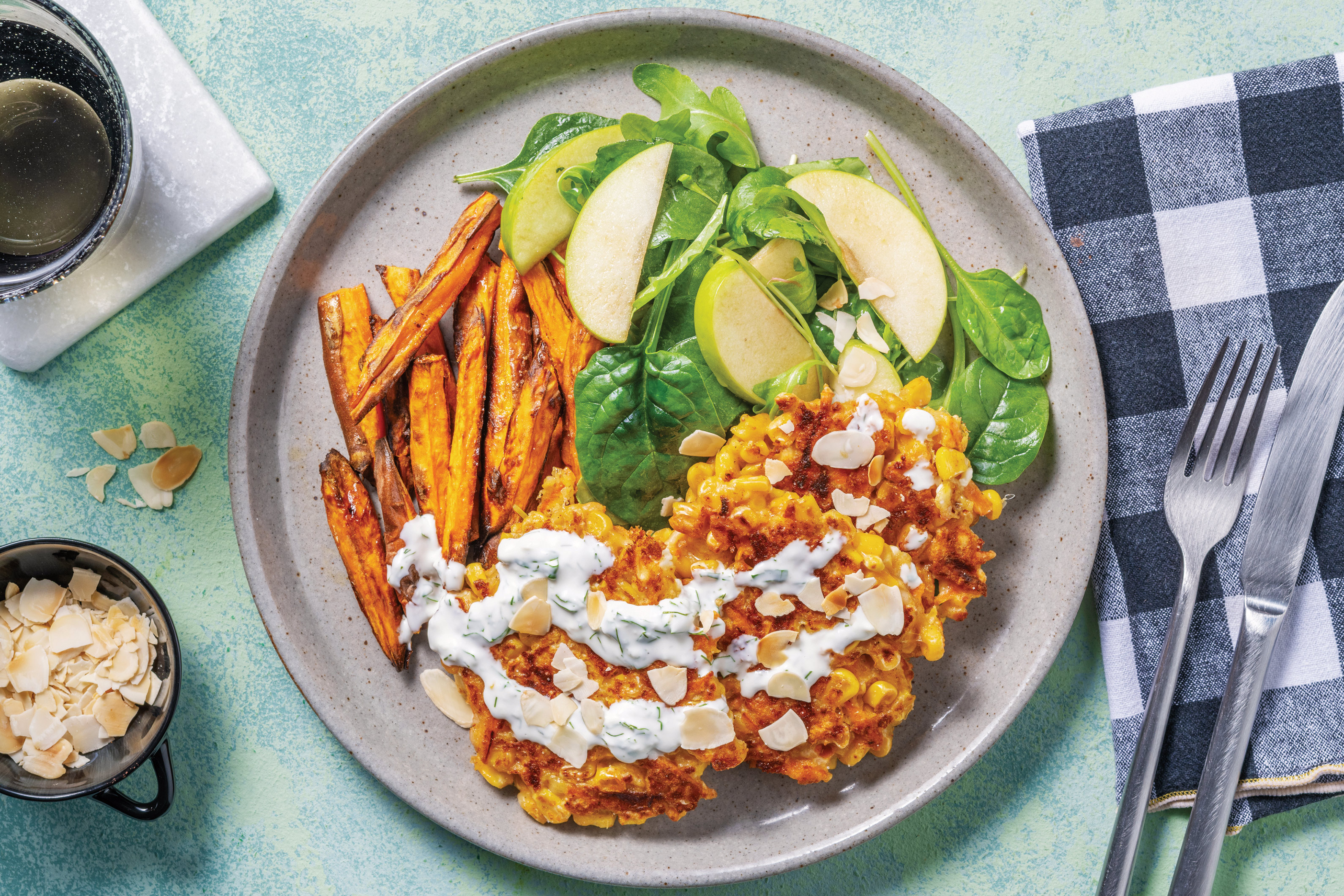 Nan's Sweetcorn & Fetta Fritters