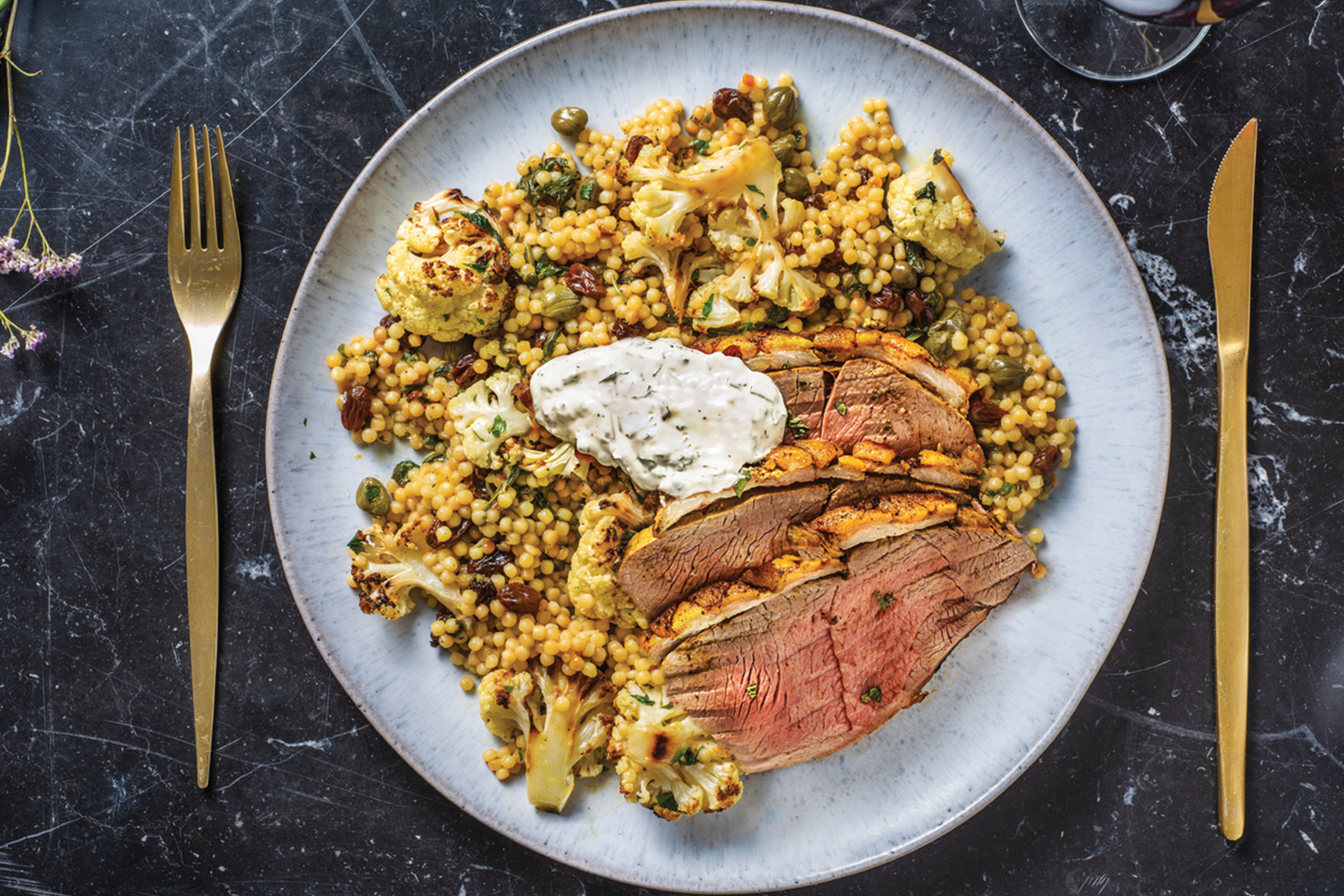 Spiced Lamb Rump & Parsley Yoghurt