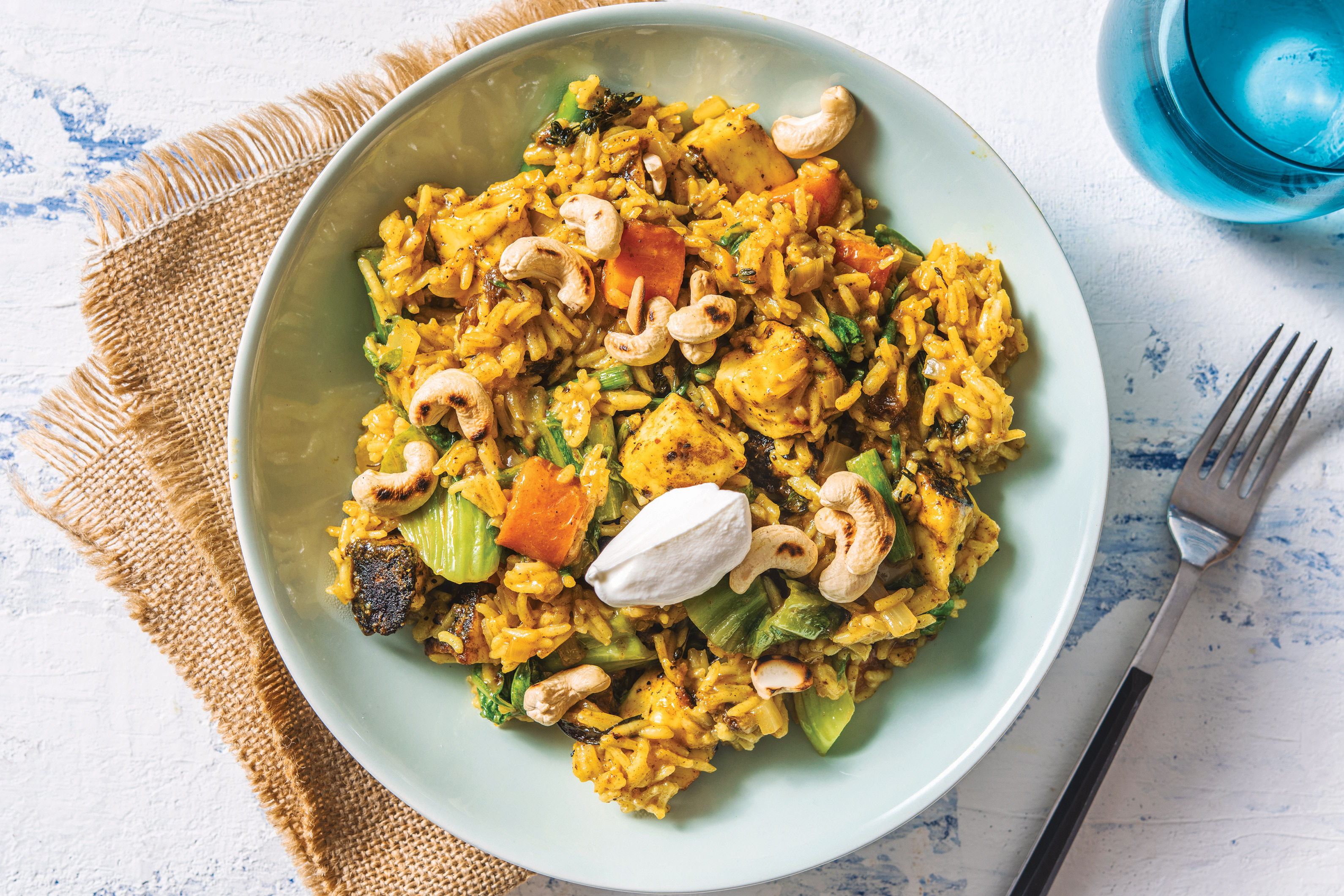 North Indian Spiced Paneer Biryani