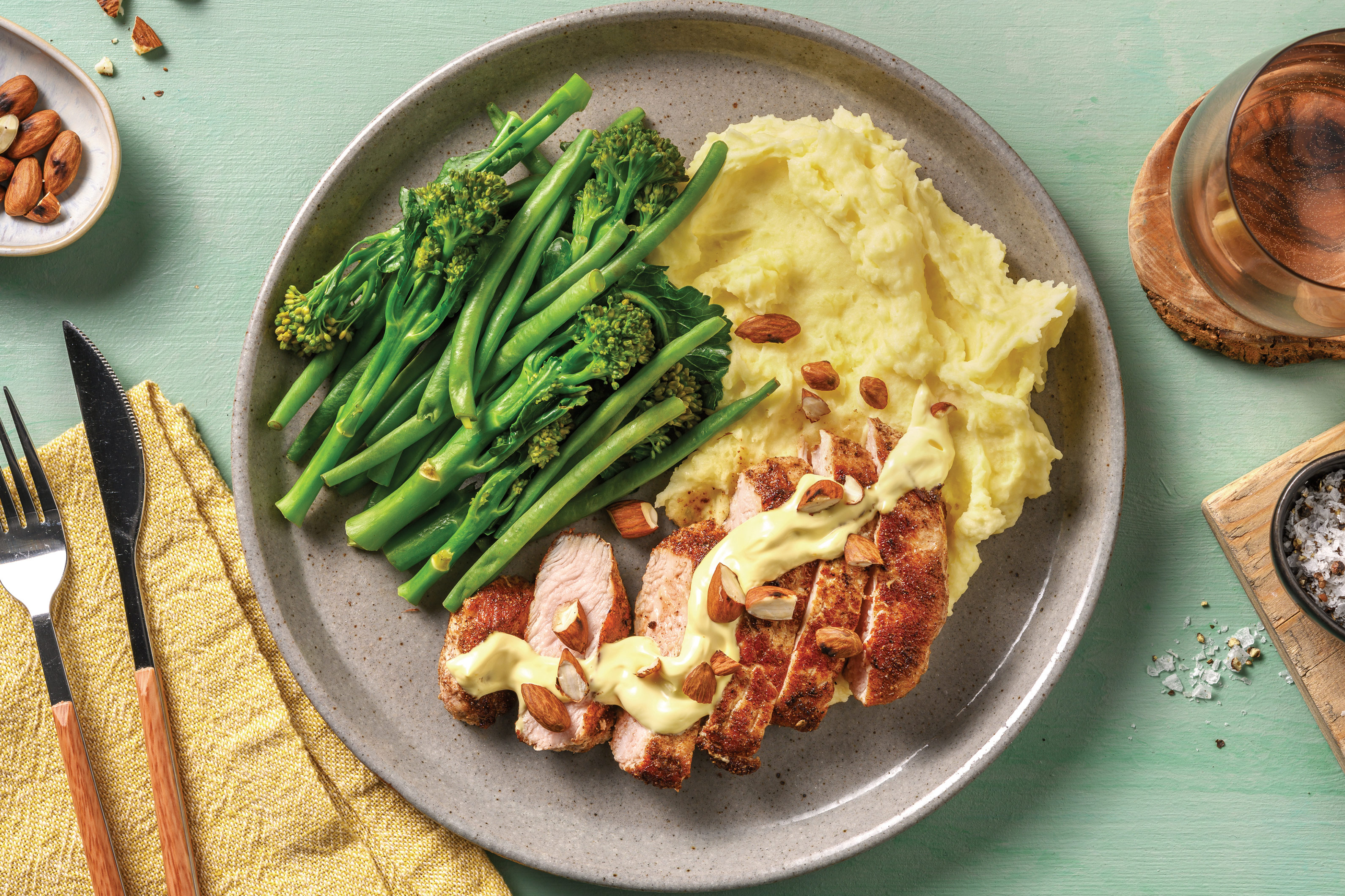 Easy Spiced Pork Steak & Hollandaise